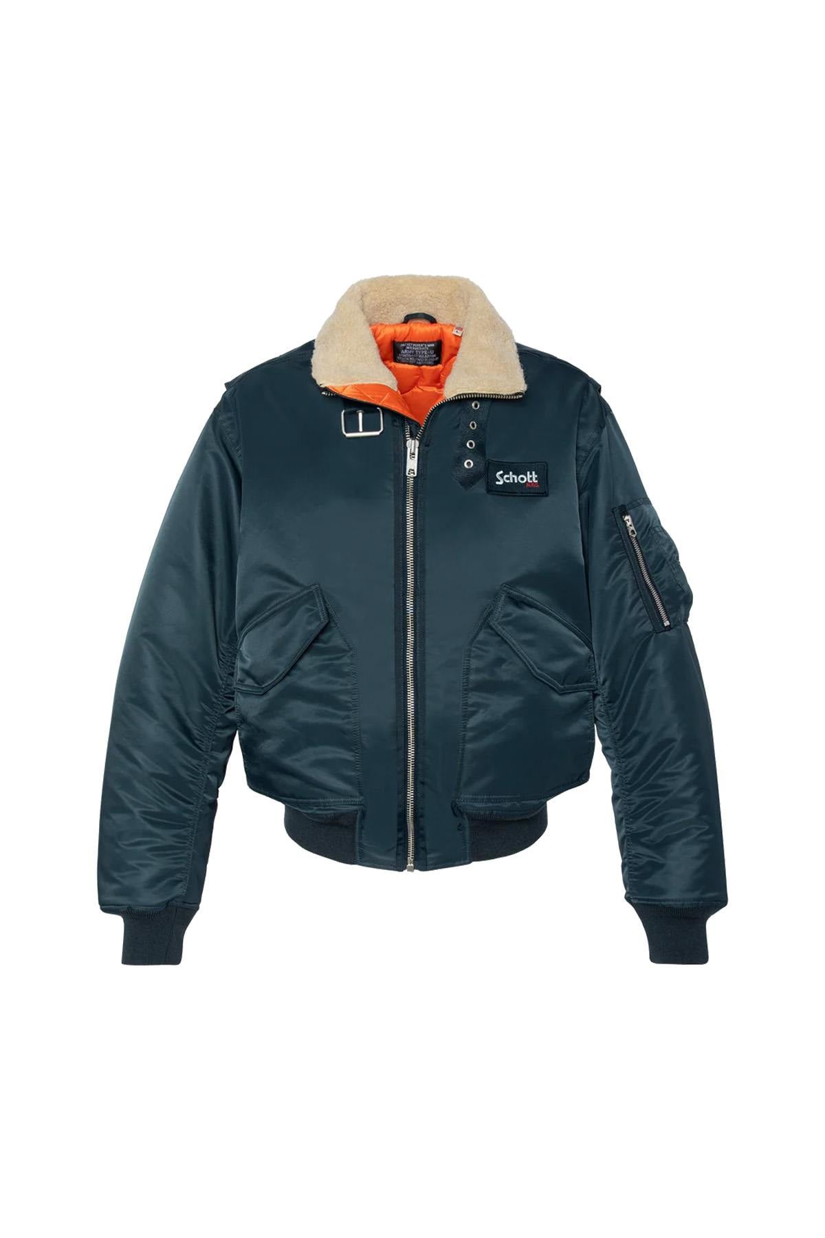 Giacche Uomo Schott 210AIRWINGRS NAVY — vista 5