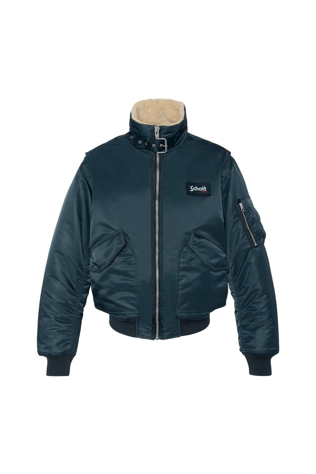 Giacche Uomo Schott 210AIRWINGRS NAVY — vista 6