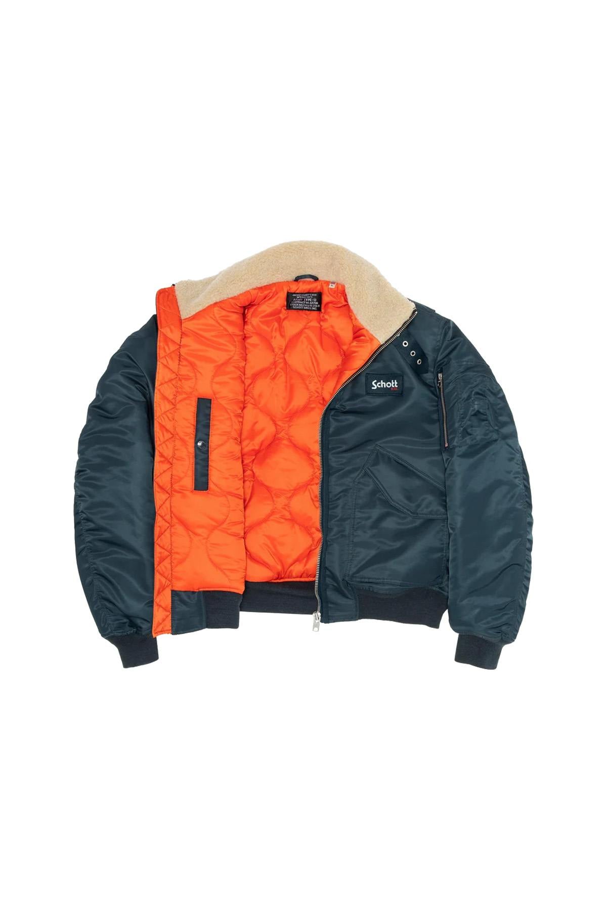 Giacche Uomo Schott 210AIRWINGRS NAVY — vista 7