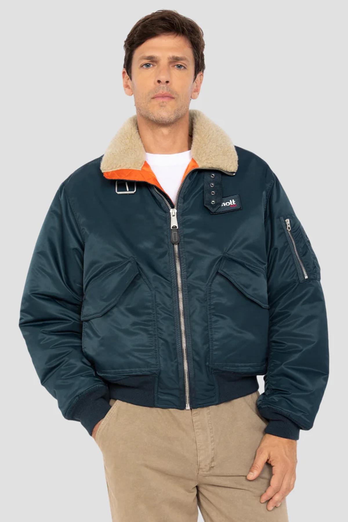 Giacche Uomo Schott 210AIRWINGRS NAVY — vista 1