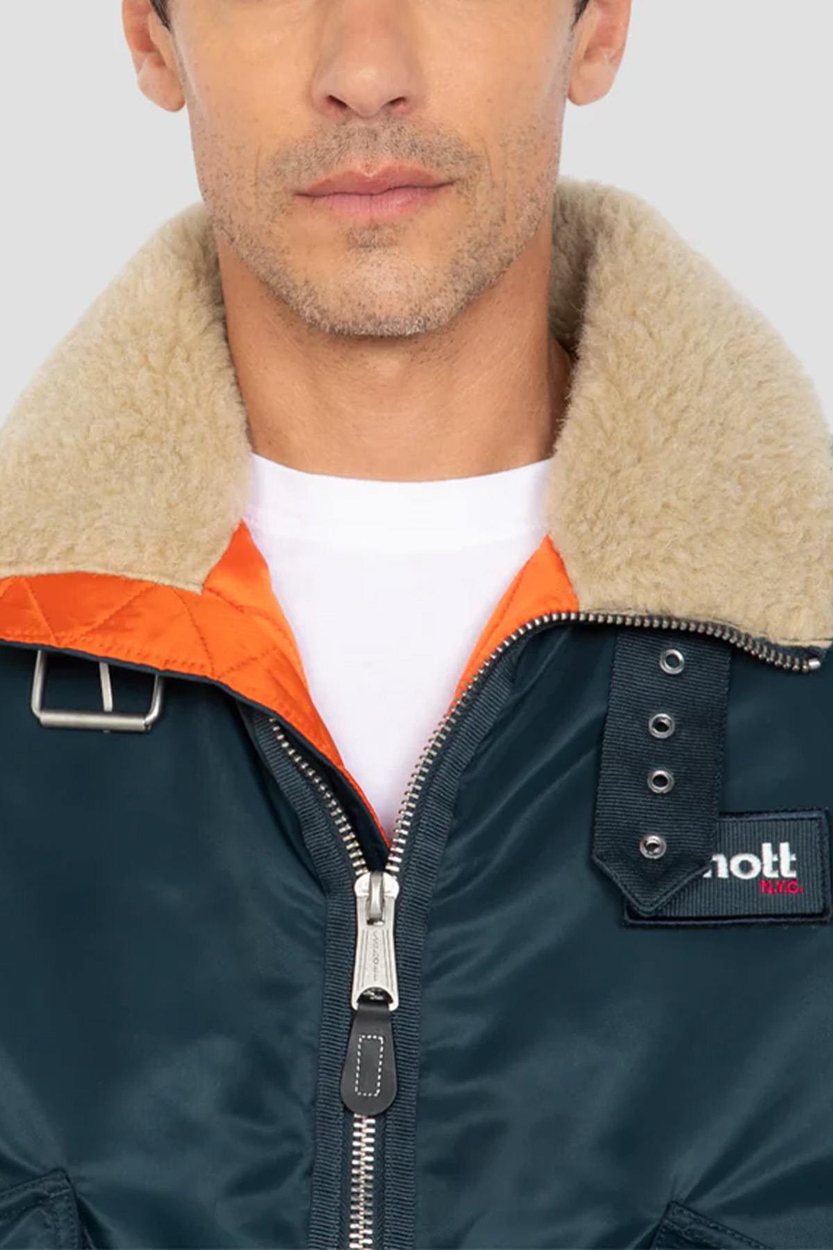 Giacche Uomo Schott 210AIRWINGRS NAVY — vista 2