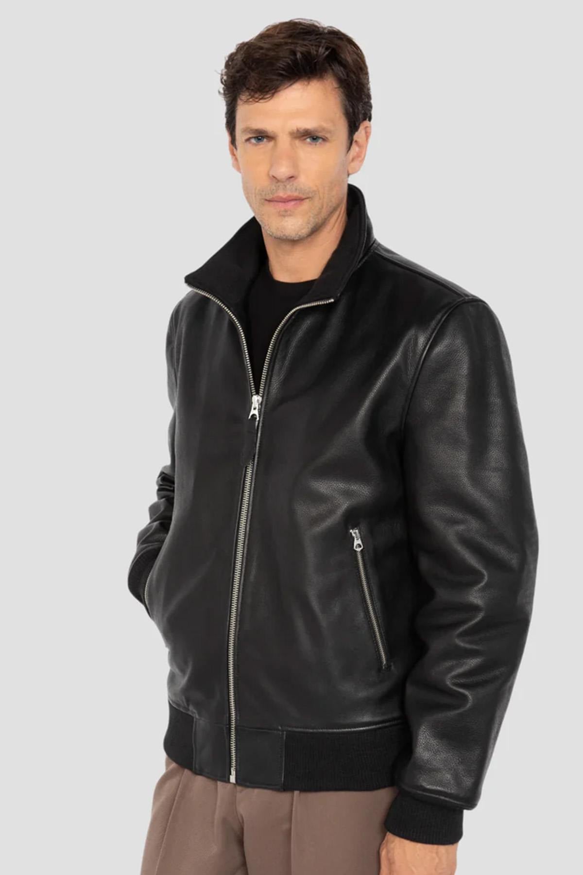 Chaqueta Hombre Schott LCFRESNOCOW BLACK — vista 1