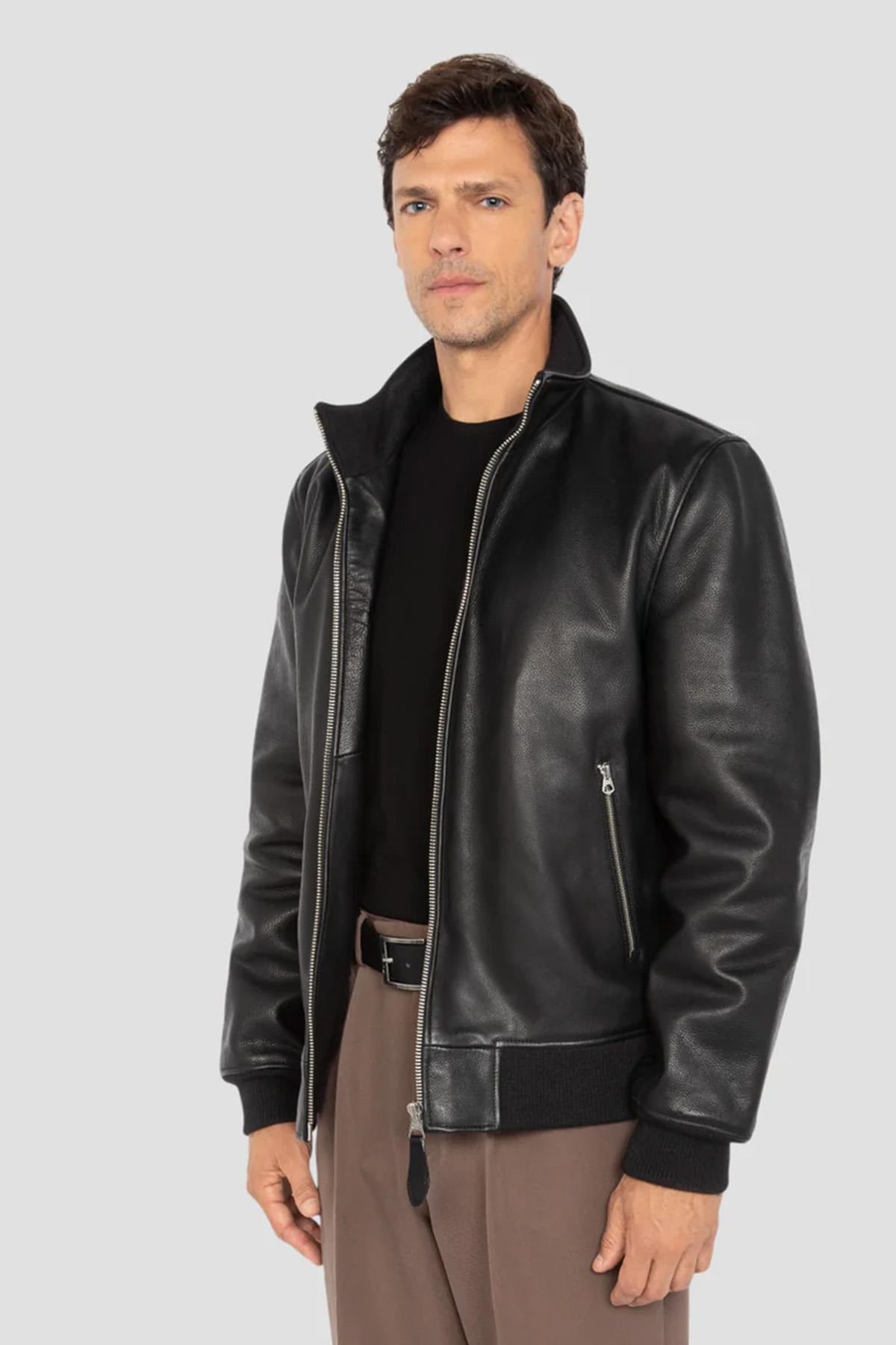 Chaqueta Hombre Schott LCFRESNOCOW BLACK — vista 3