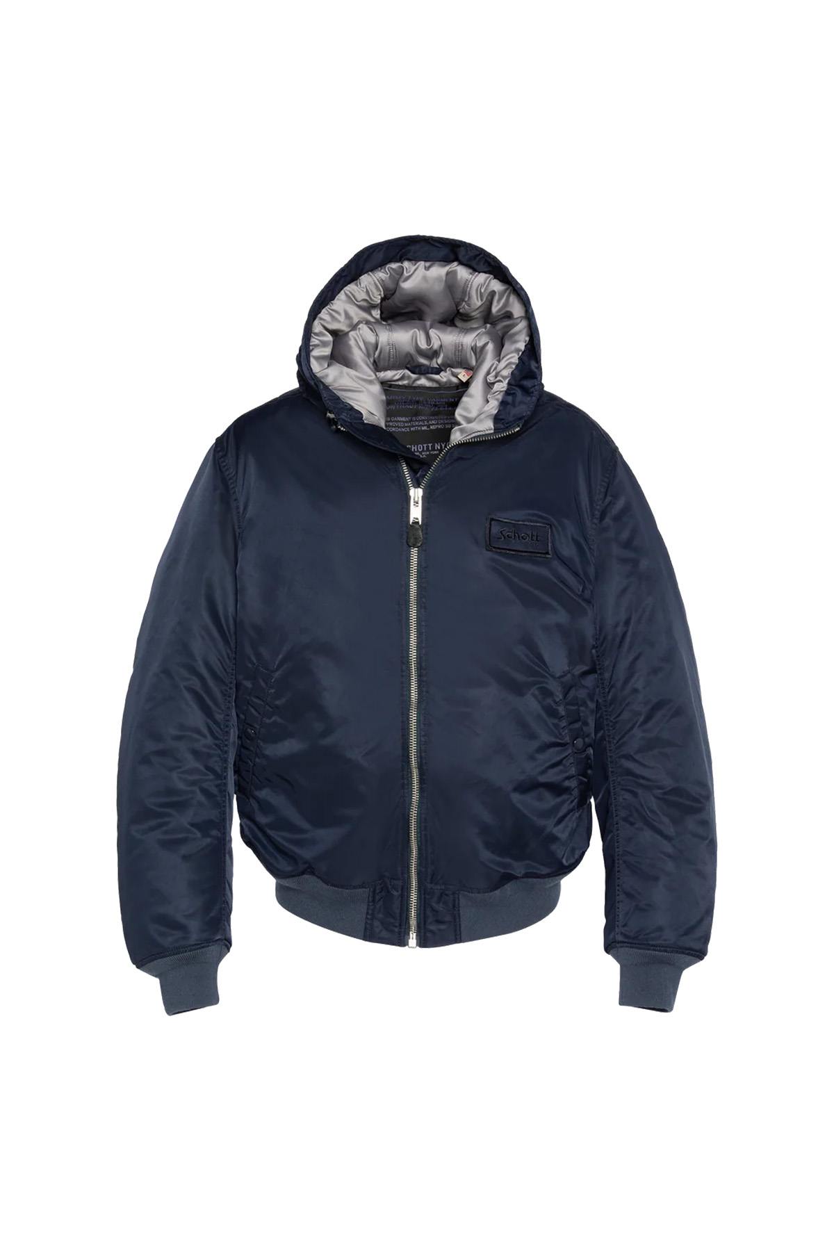 Giacche Uomo Schott MA1GUARDRS DARK NAVY — vista 5
