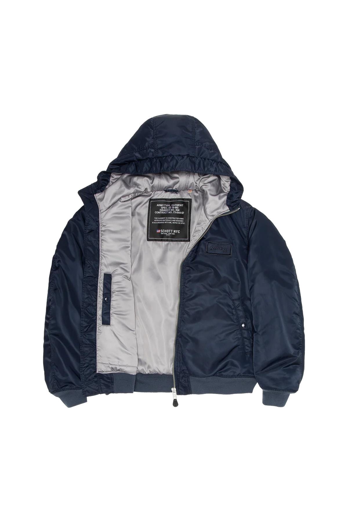 Giacche Uomo Schott MA1GUARDRS DARK NAVY — vista 6