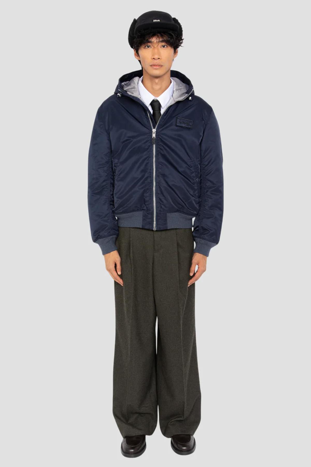 Giacche Uomo Schott MA1GUARDRS DARK NAVY — vista 8