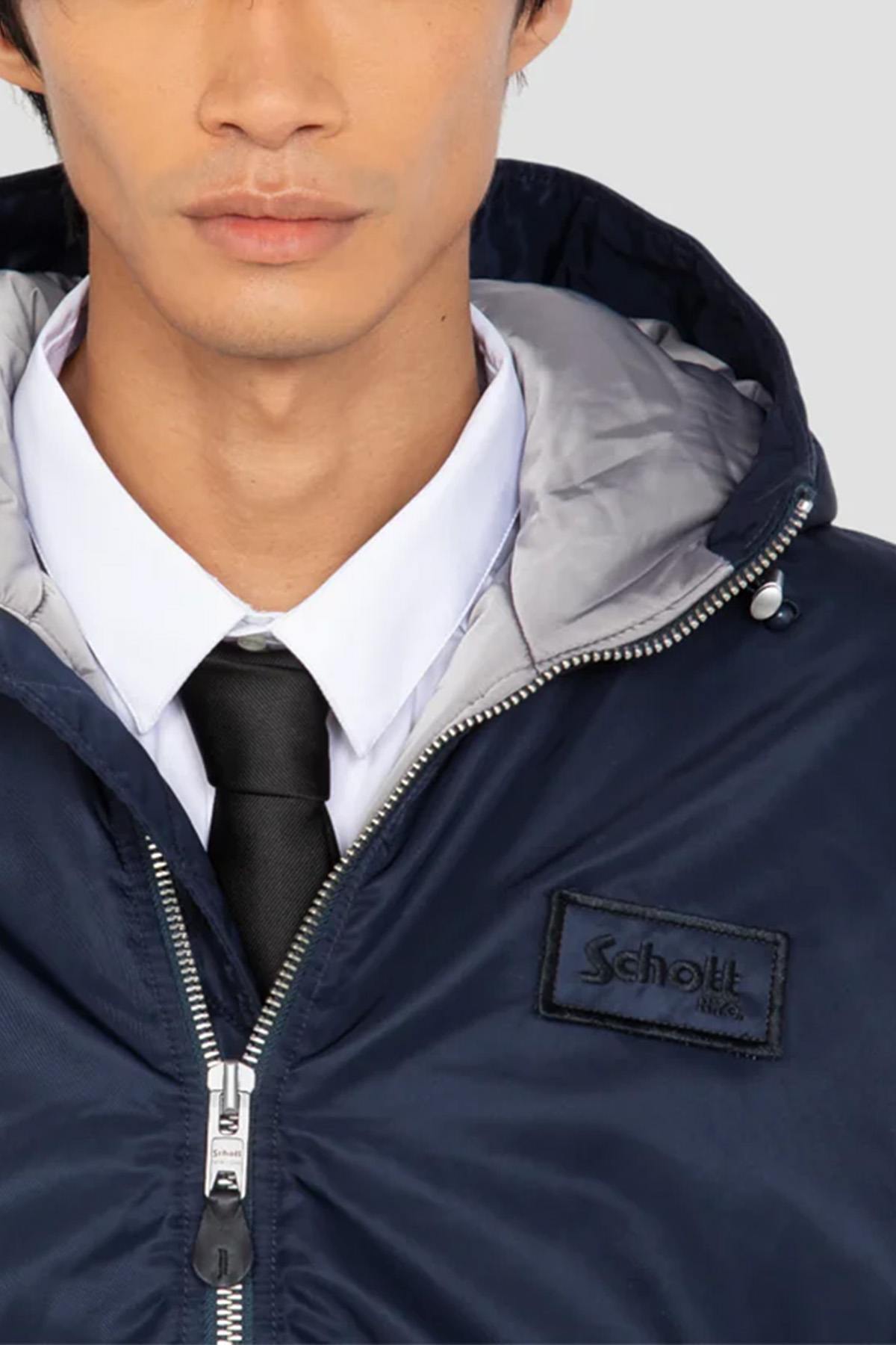 Giacche Uomo Schott MA1GUARDRS DARK NAVY — vista 4