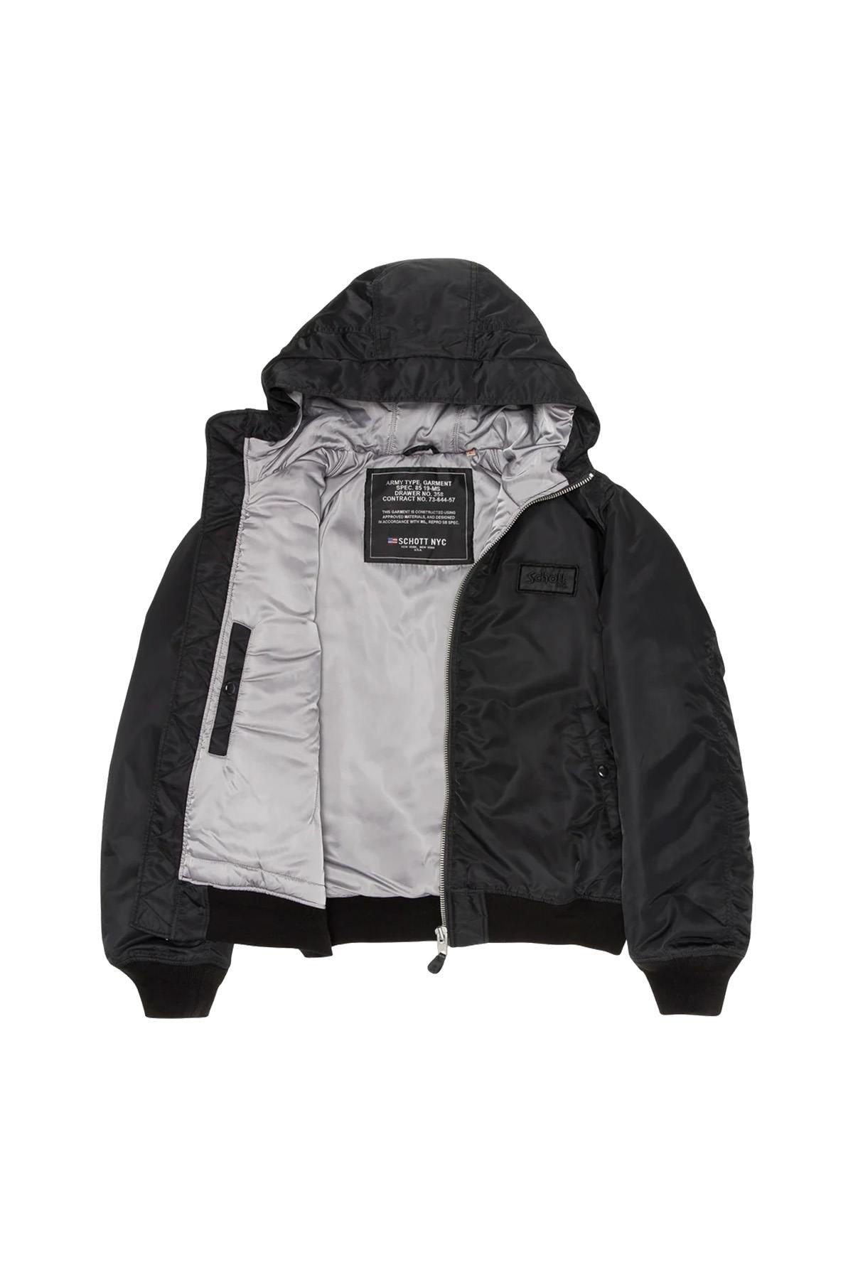 Giacche Uomo Schott MA1GUARDRS BLACK — vista 9
