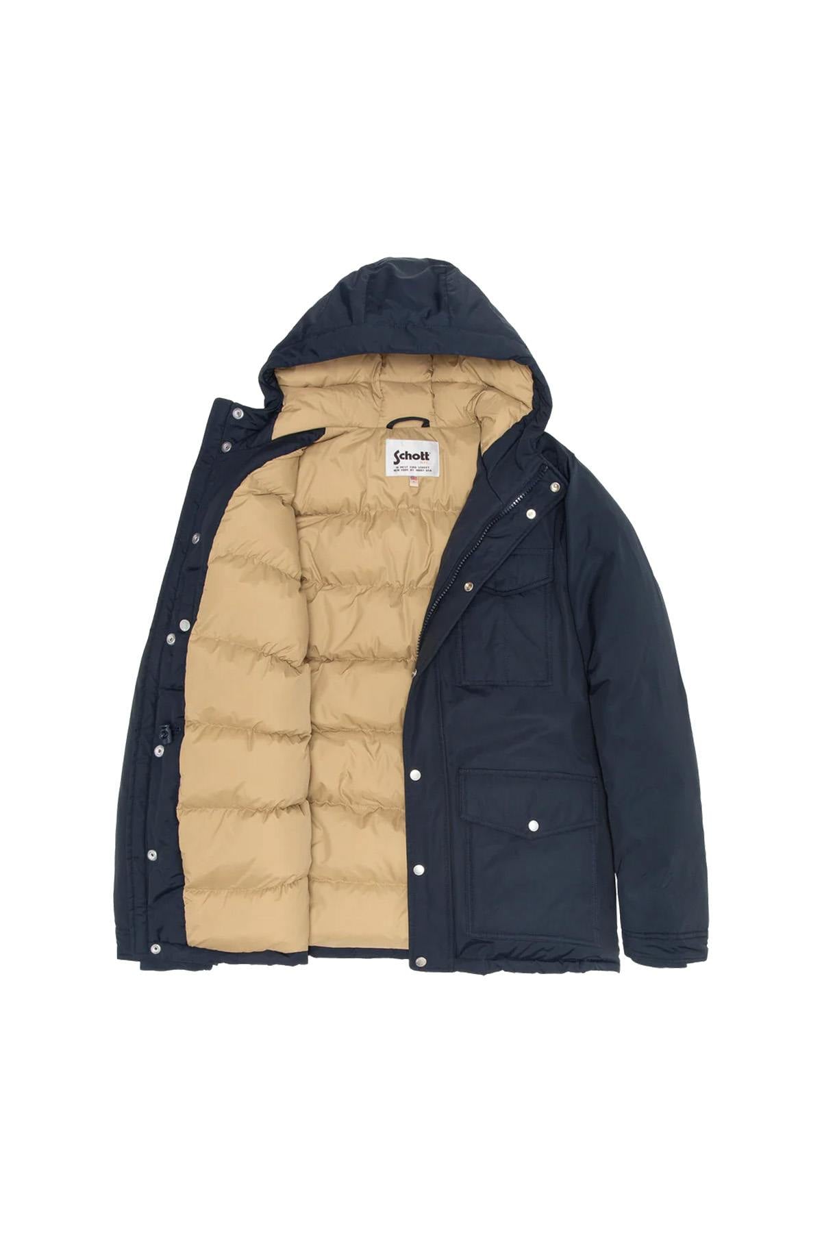 Giacche Uomo Schott BAIRON NAVY — vista 6