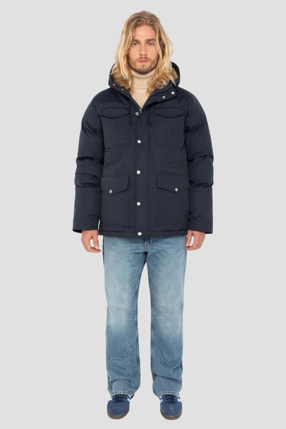 Giacche Uomo Schott BAIRON NAVY — vista 8