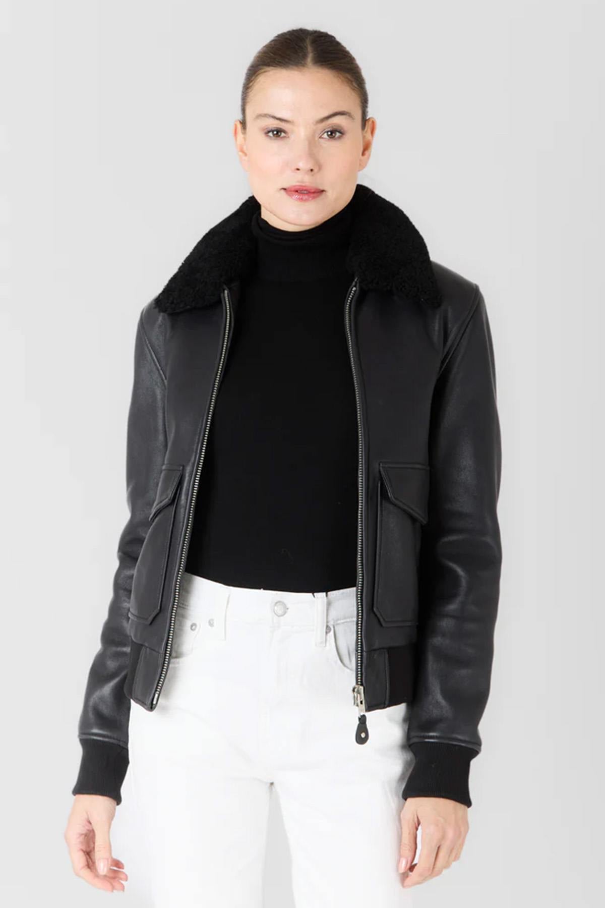 Chaqueta Mujeres Serge Pariente ROMANE BLACK — vista 3