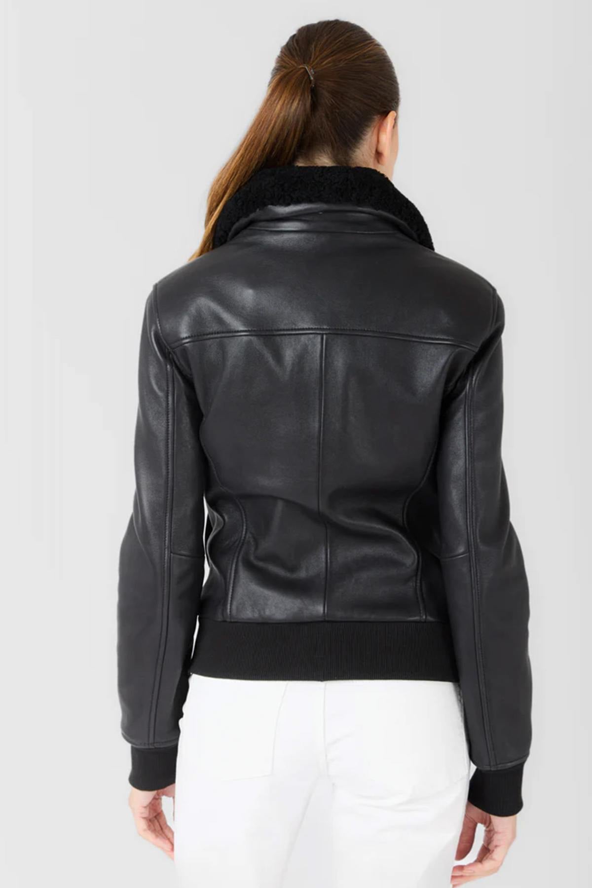 Chaqueta Mujeres Serge Pariente ROMANE BLACK — vista 4