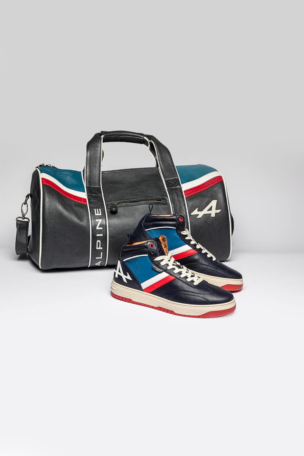 Scarpe Da Ginnastica In Pelle Uomo Alpine A424 ALPINE NAVY — vista 2