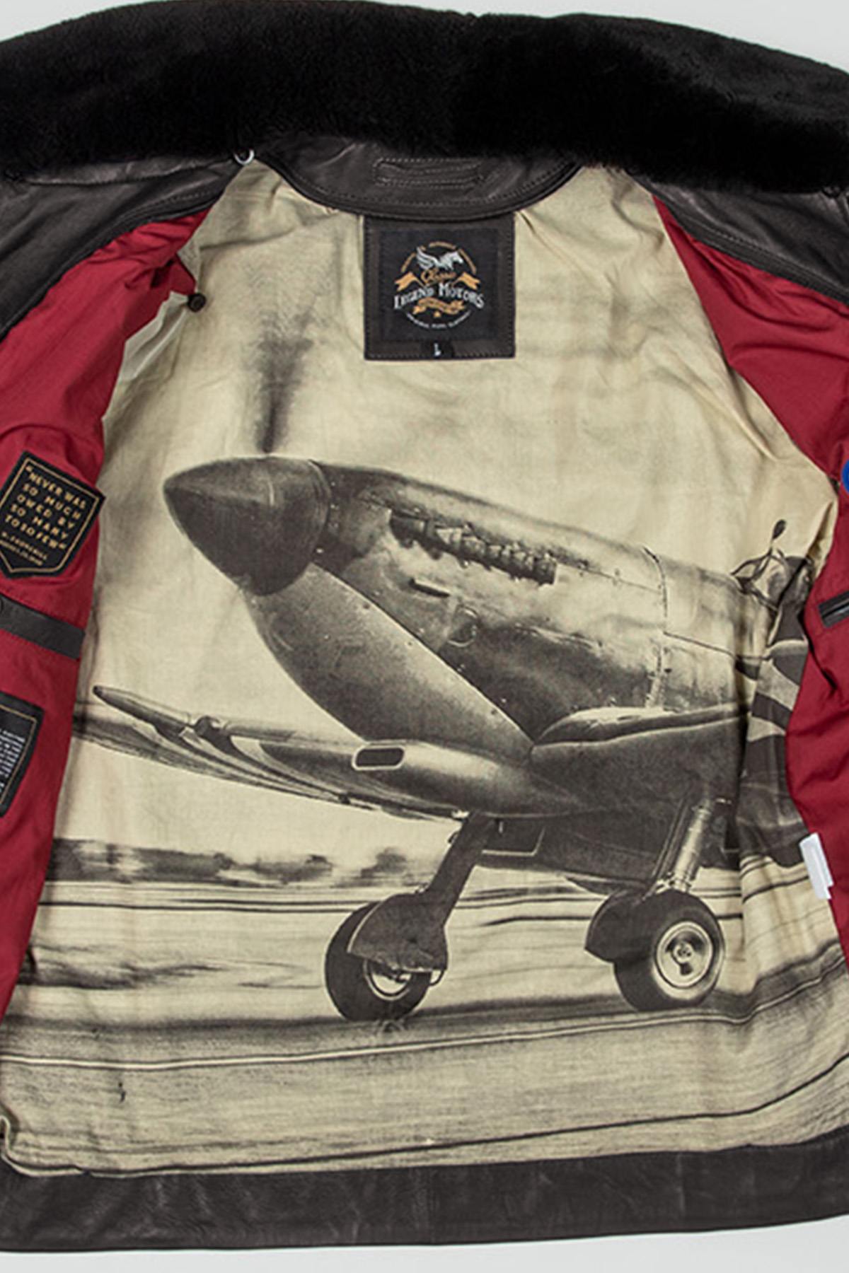 Chaqueta Hombre Royal Air Force VICKERS DARK BROWN — vista 7