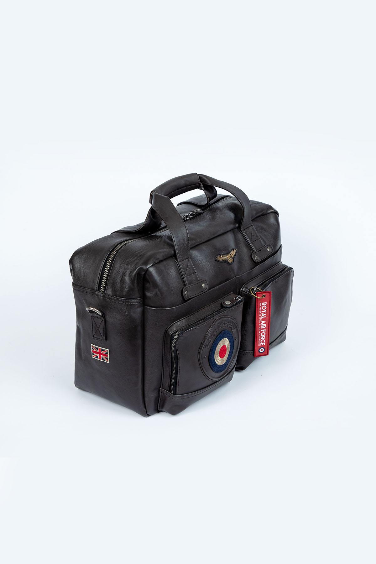Bolsos Hombre Royal Air Force DAHL5 DARK BROWN — vista 3
