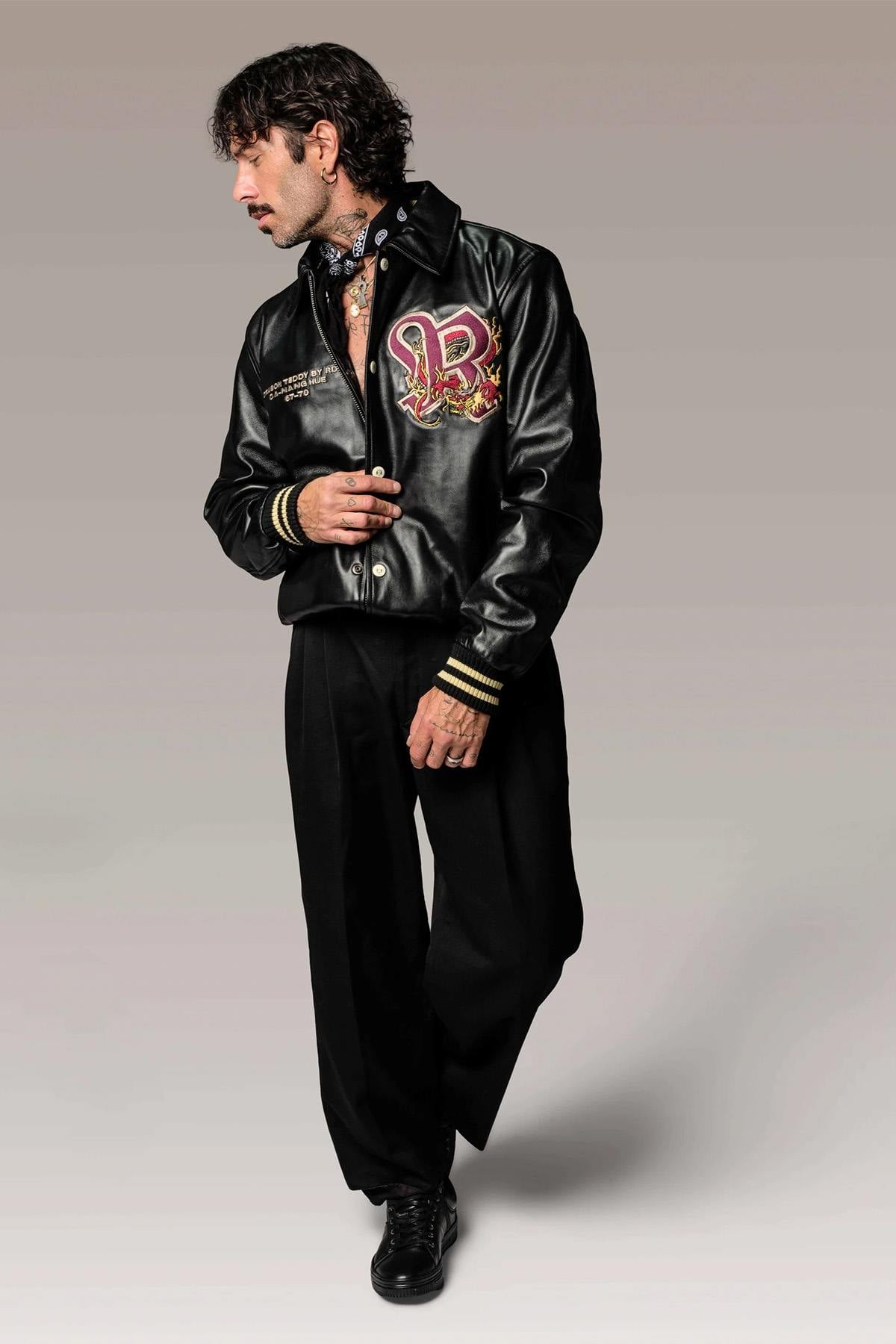 Chaqueta Hombre Redskins BRUCE LEGEND BLACK — vista 5