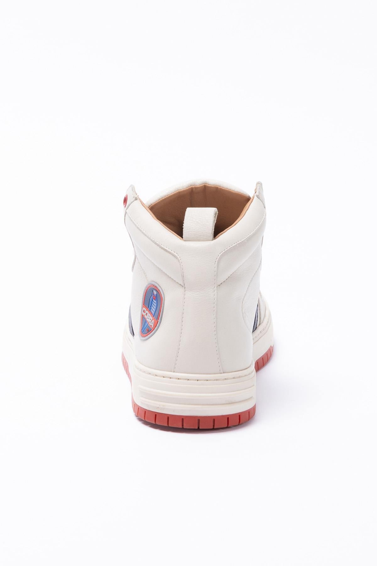 Scarpe Da Ginnastica In Pelle Uomo Carroll Shelby COBRA SHELBY ECRU — vista 7