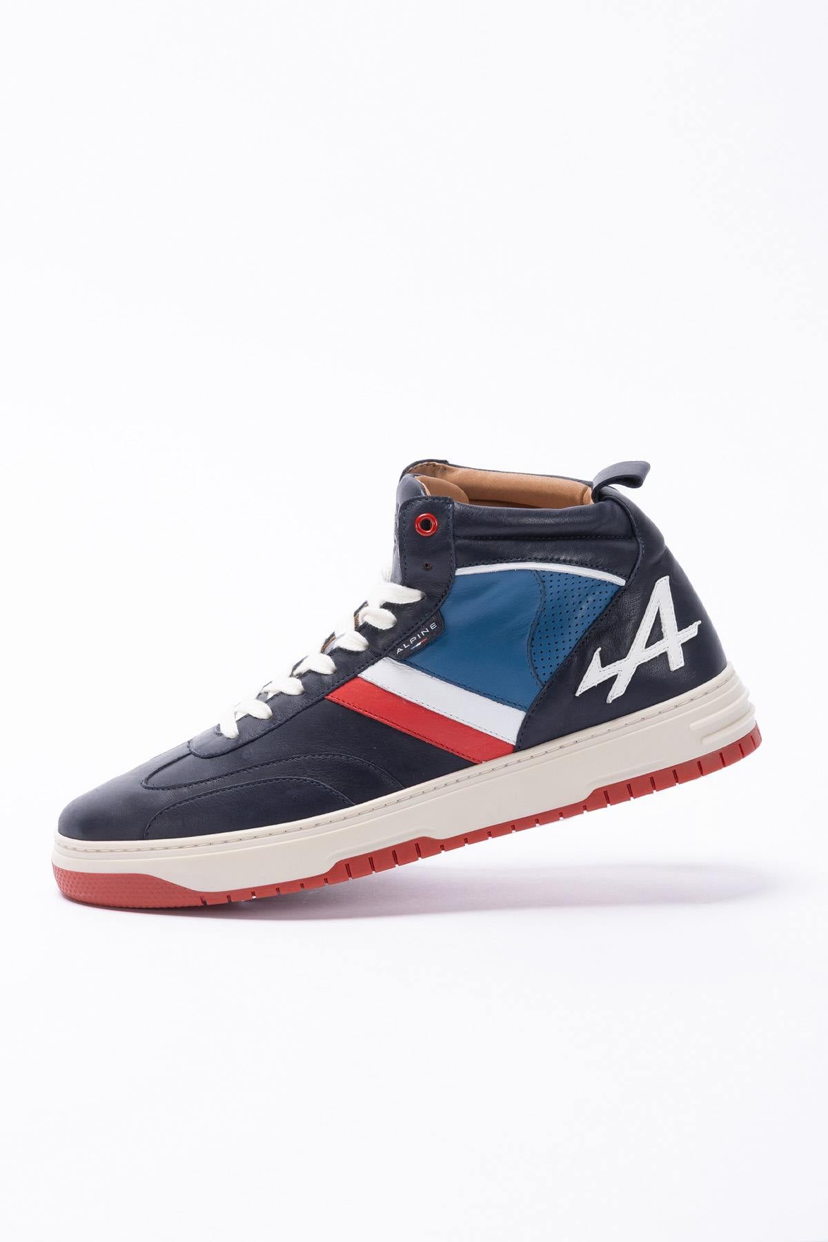Scarpe Da Ginnastica In Pelle Uomo Alpine A424 ALPINE NAVY — vista 3