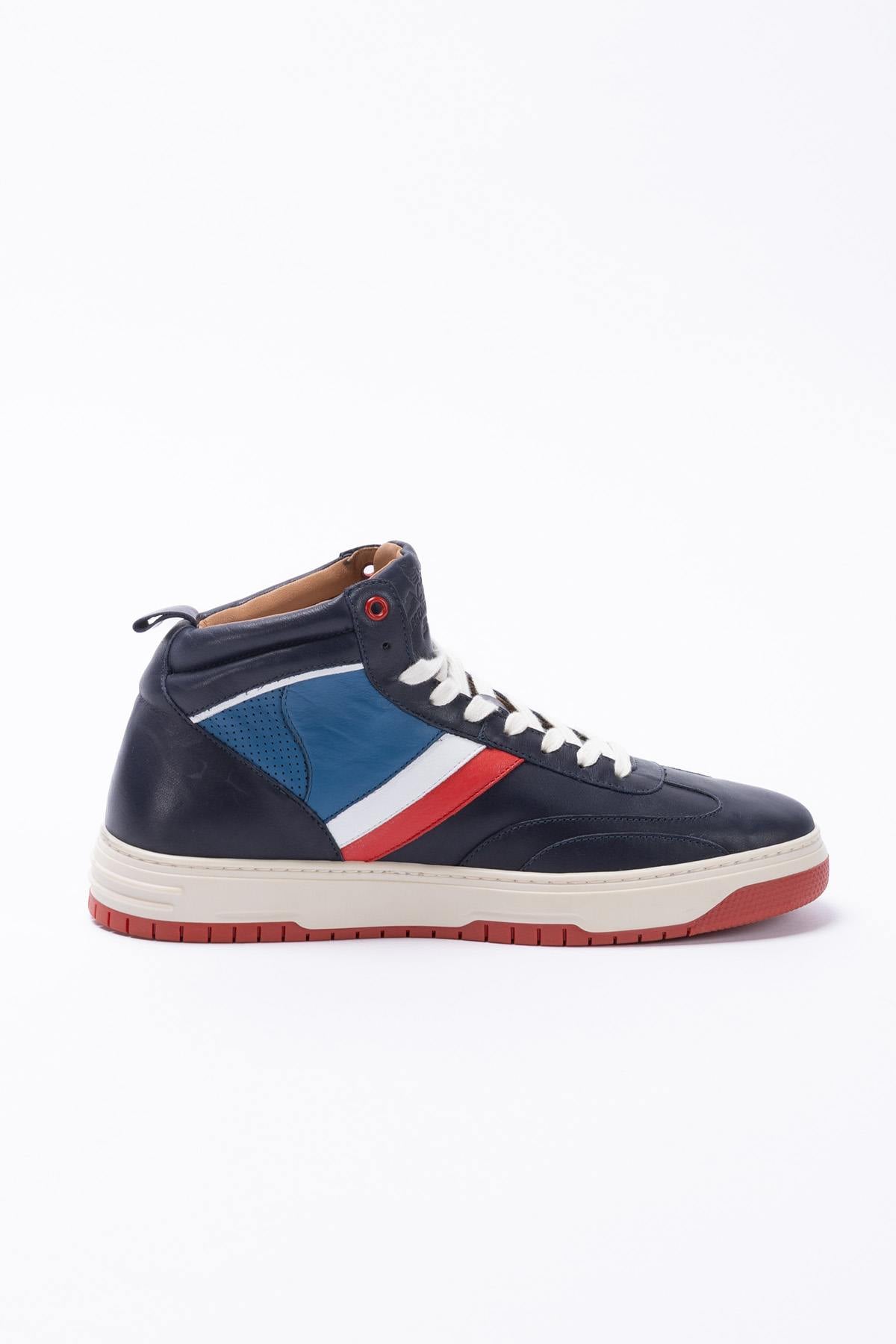 Scarpe Da Ginnastica In Pelle Uomo Alpine A424 ALPINE NAVY — vista 4