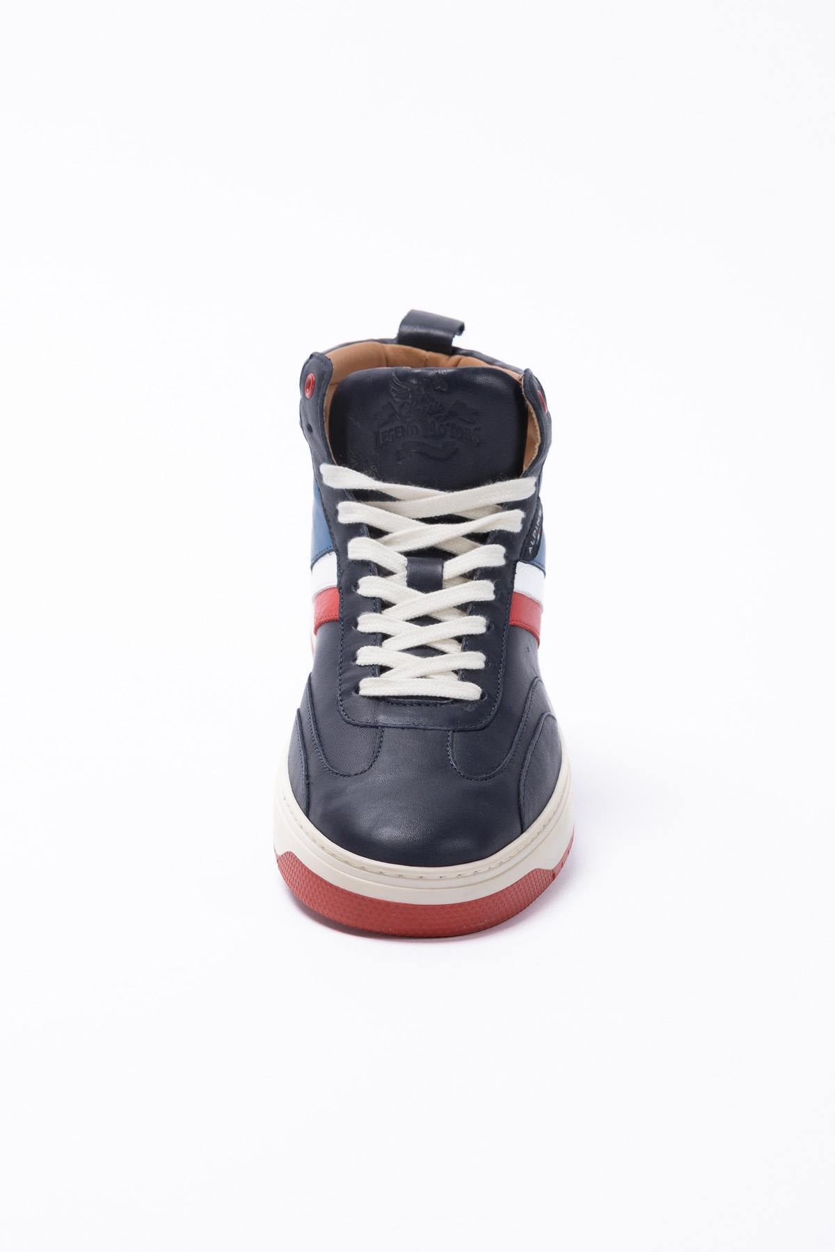 Scarpe Da Ginnastica In Pelle Uomo Alpine A424 ALPINE NAVY — vista 6