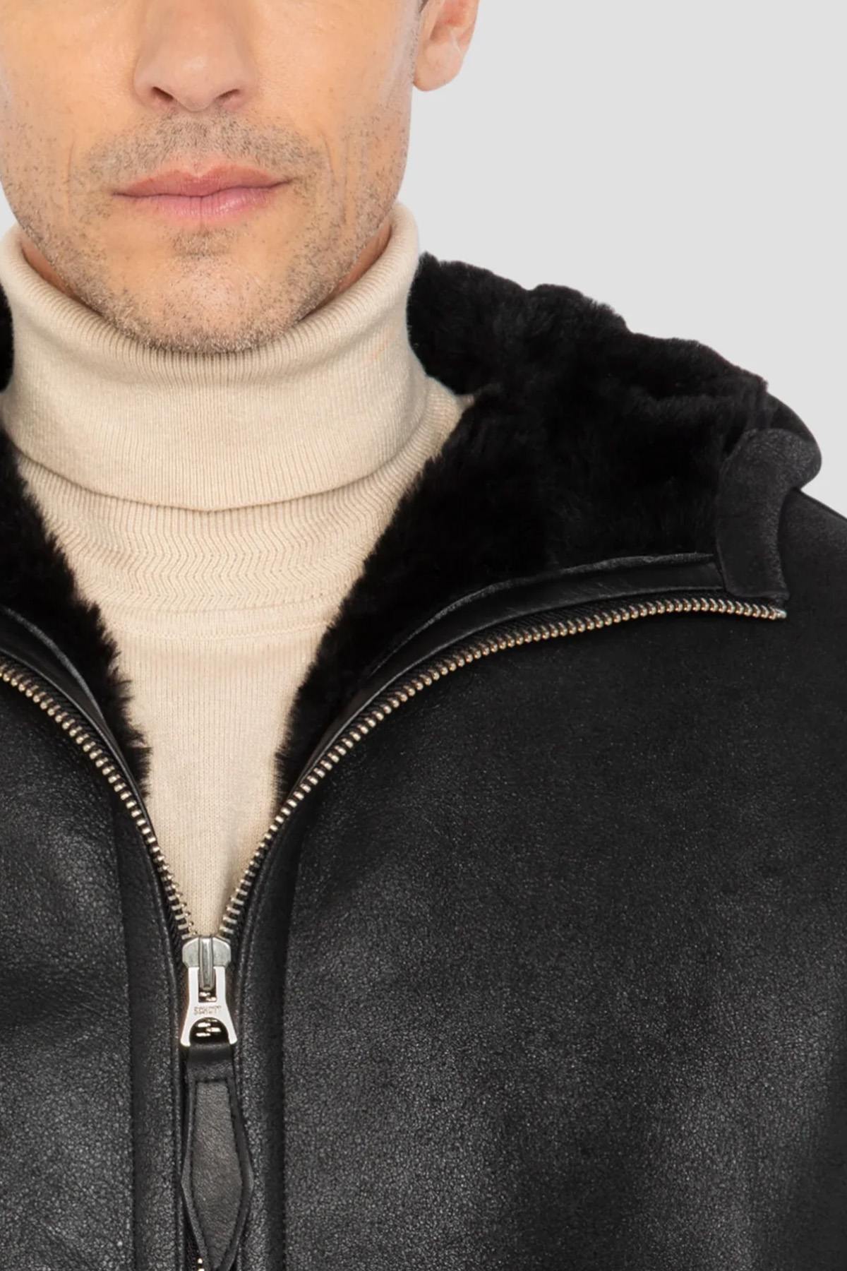 Chaqueta Hombre Schott LCURBANH BLACK — vista 4