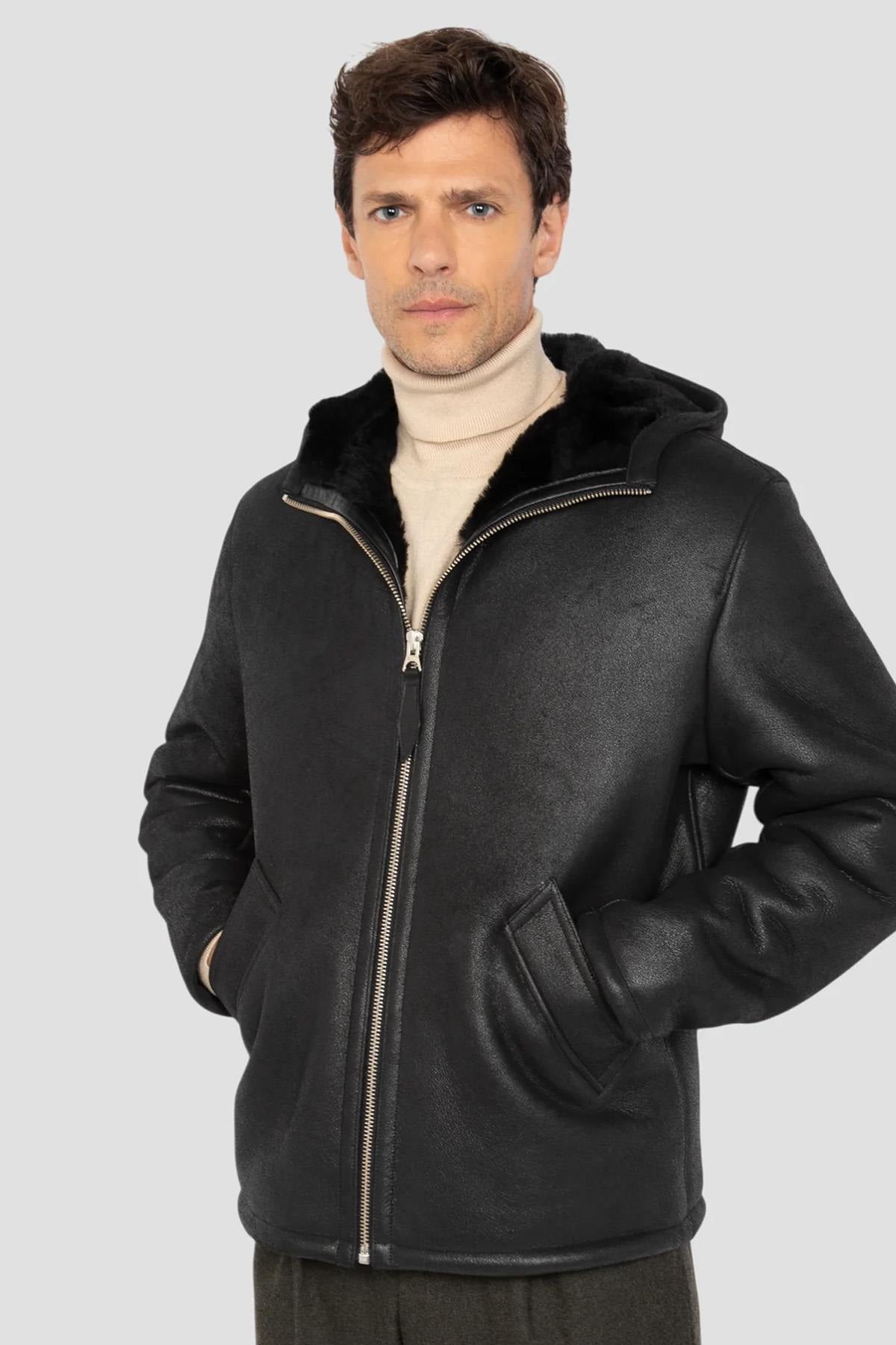 Chaqueta Hombre Schott LCURBANH BLACK — vista 3