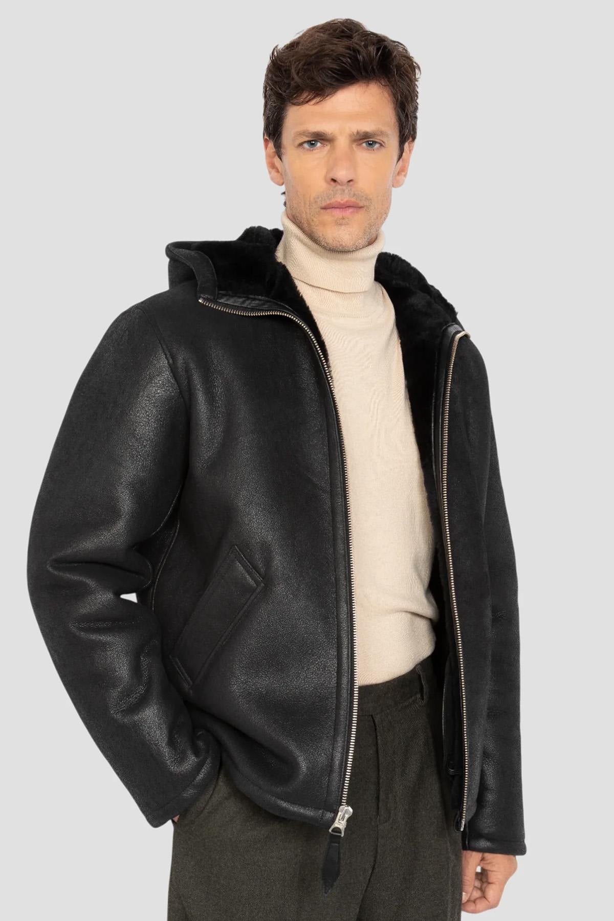 Chaqueta Hombre Schott LCURBANH BLACK — vista 1