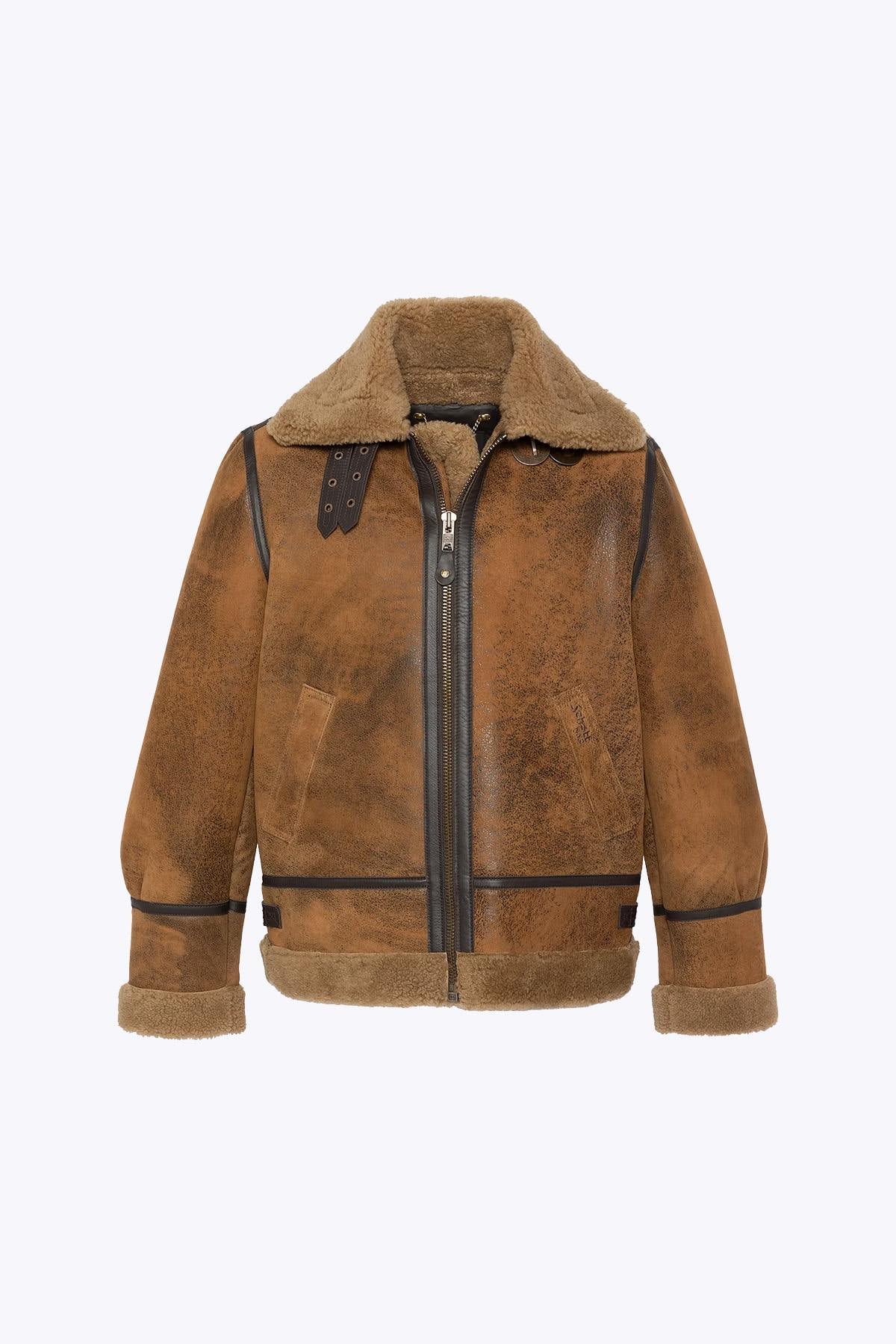 Giacche Uomo Schott LC1259 MUSTARD — vista 5
