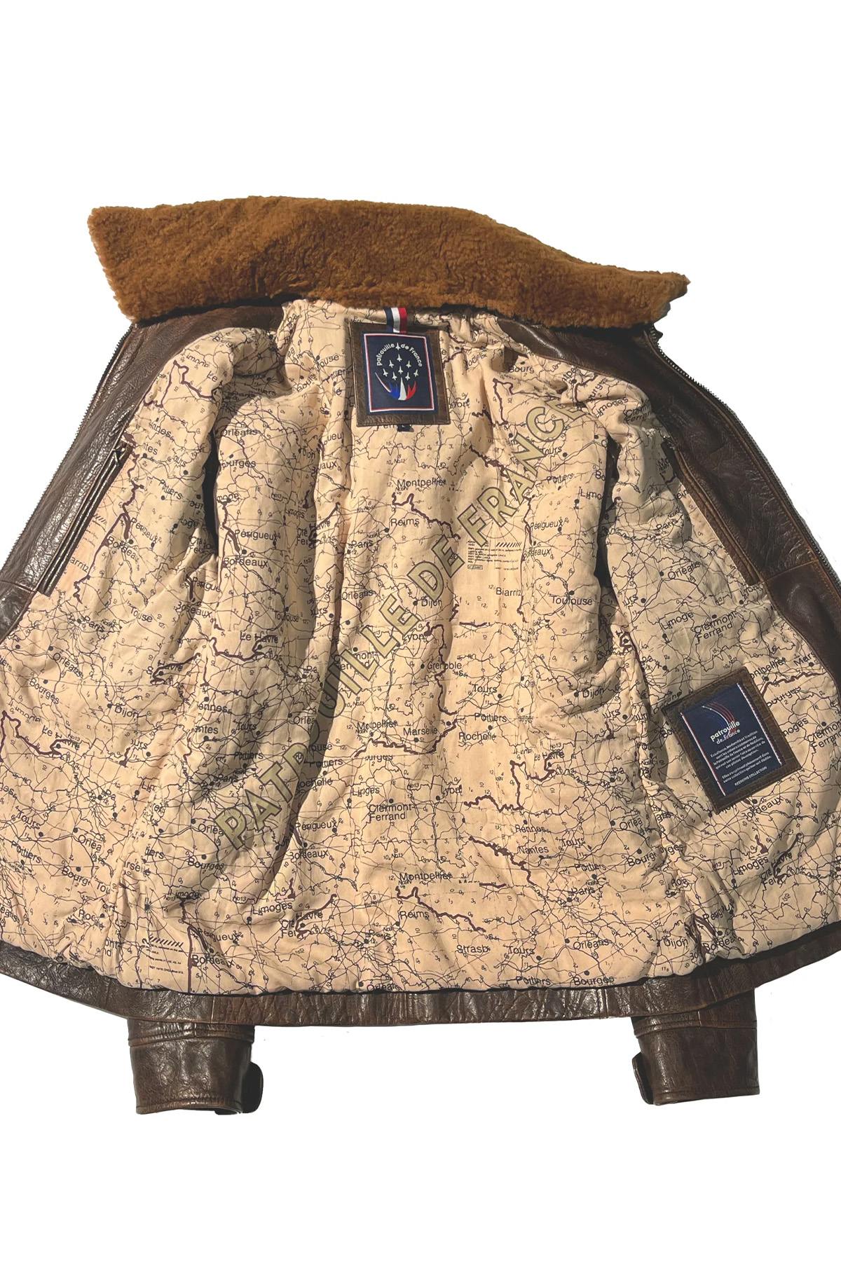 Giacche Uomo Patrouille De France CANADIAN AERONEF BROWN — vista 7