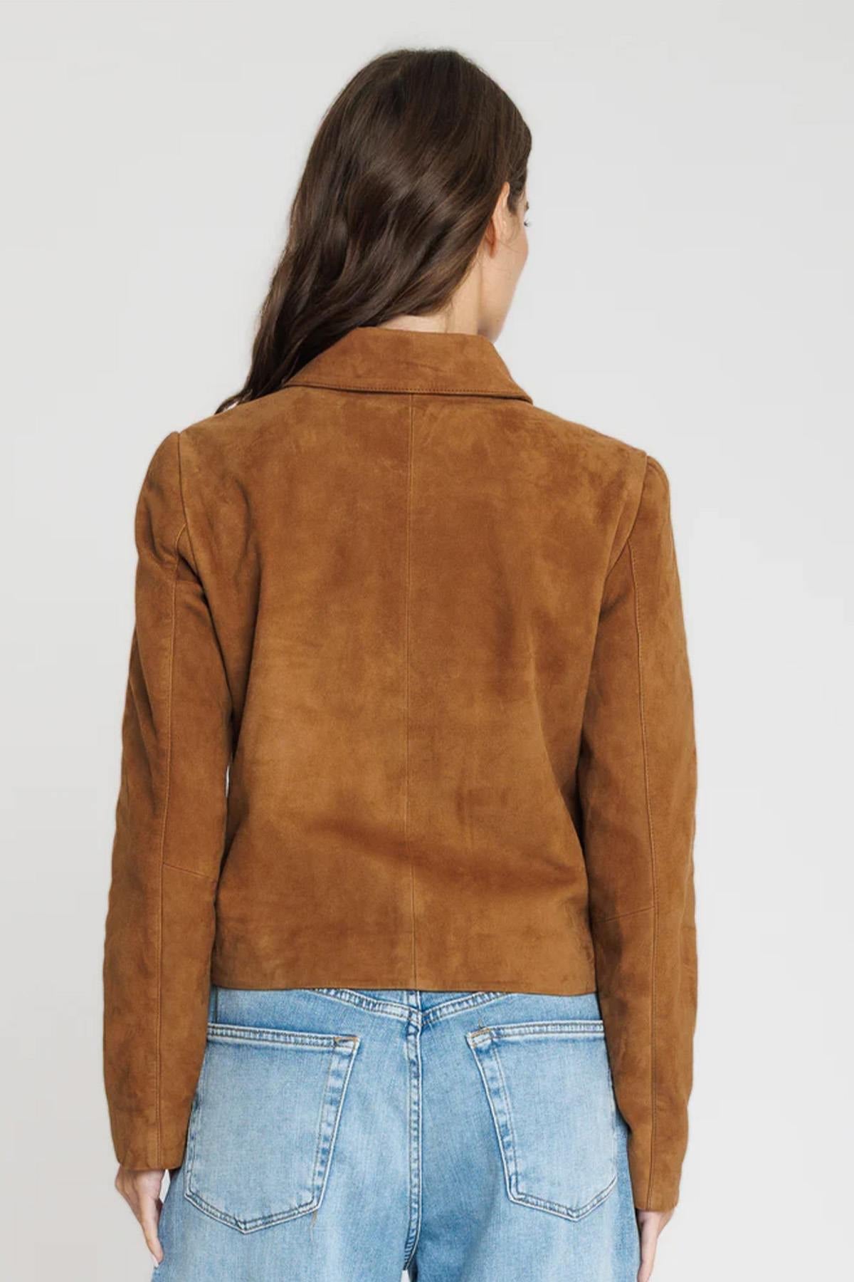 Damen Jacke Serge Pariente ROMA NEW TOBACCO — Ansicht 4