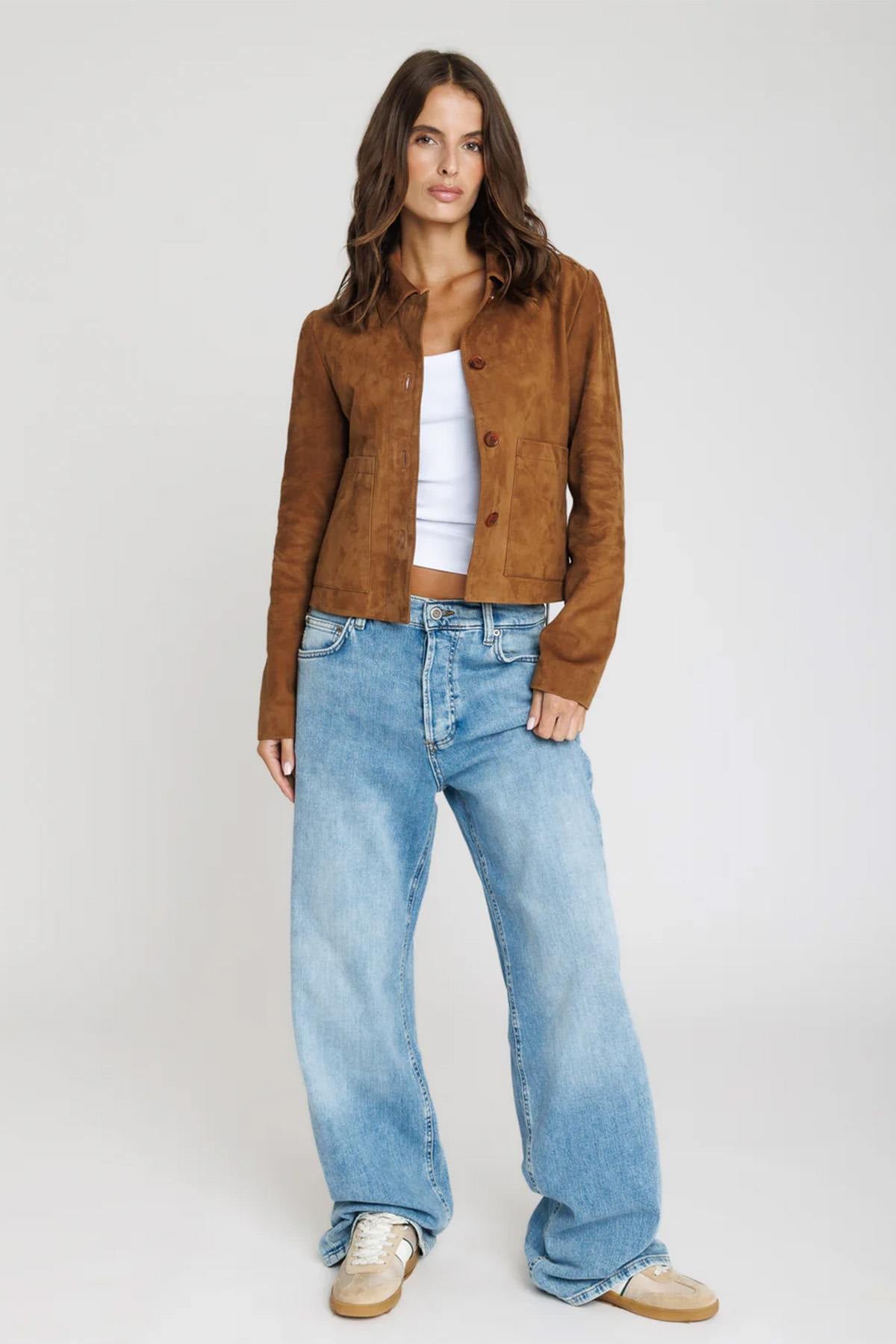 Damen Jacke Serge Pariente ROMA NEW TOBACCO — Ansicht 2