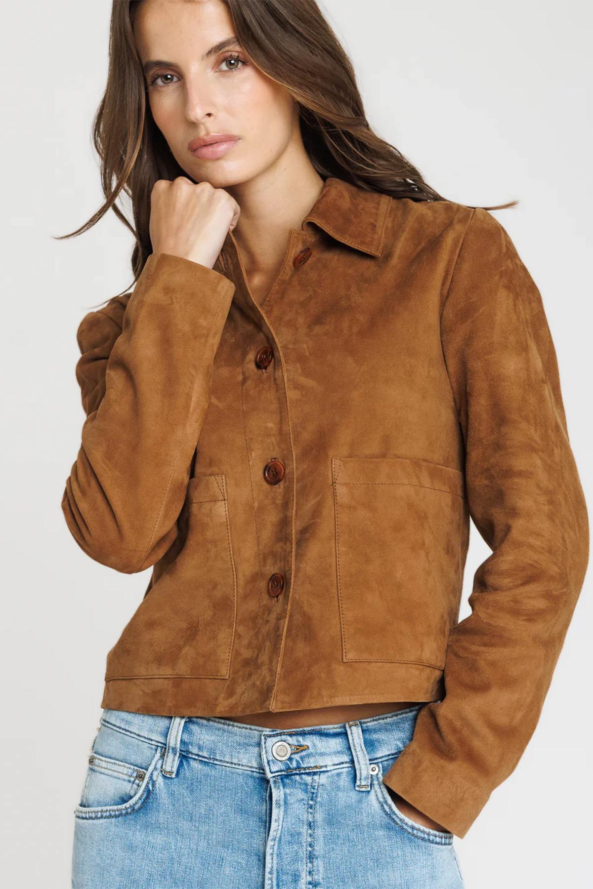 Damen Jacke Serge Pariente ROMA NEW TOBACCO — Ansicht 1