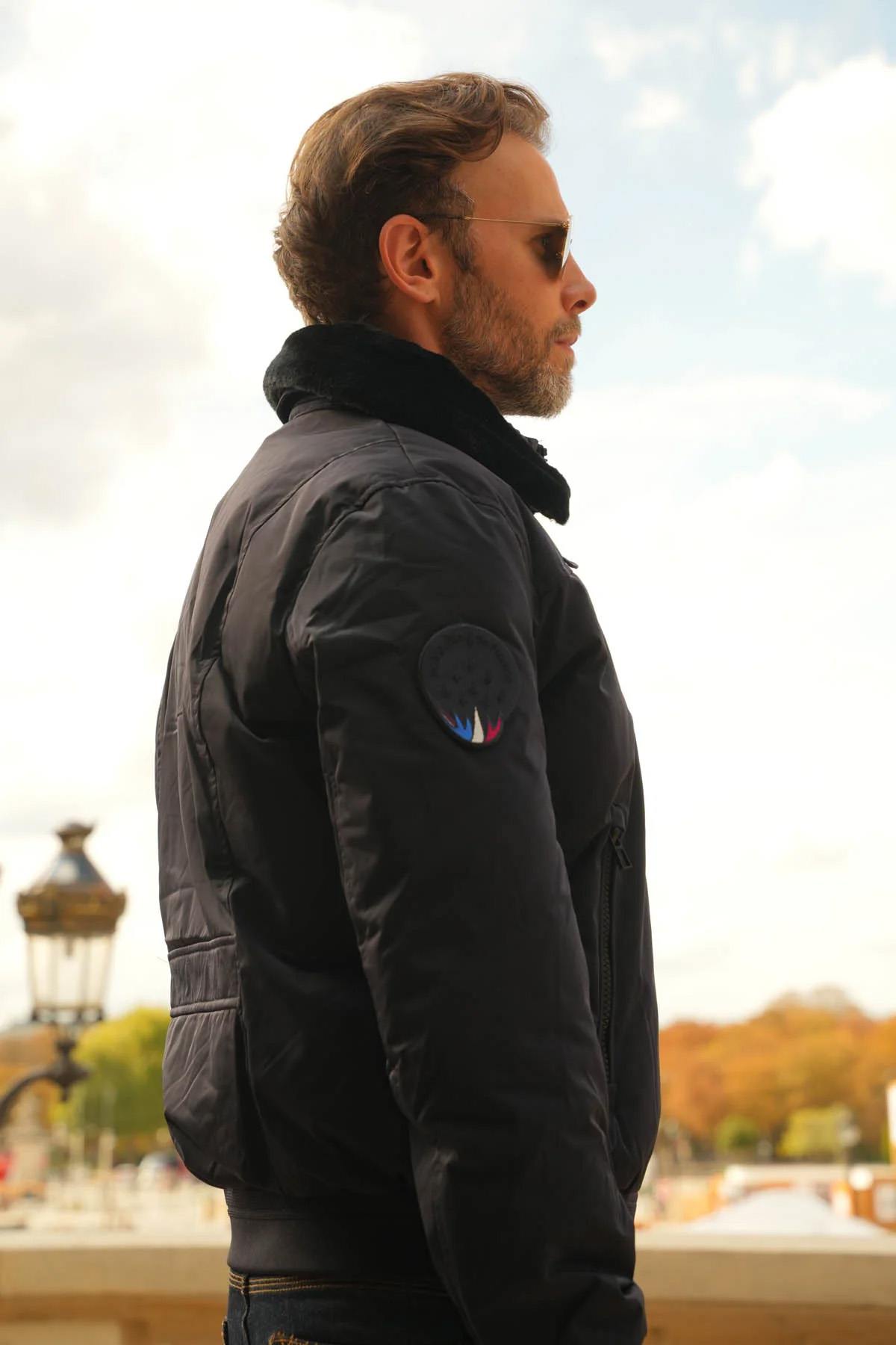 Herren Jacke Patrouille De France RAFAL SCAFF NAVY BLUE — Ansicht 2