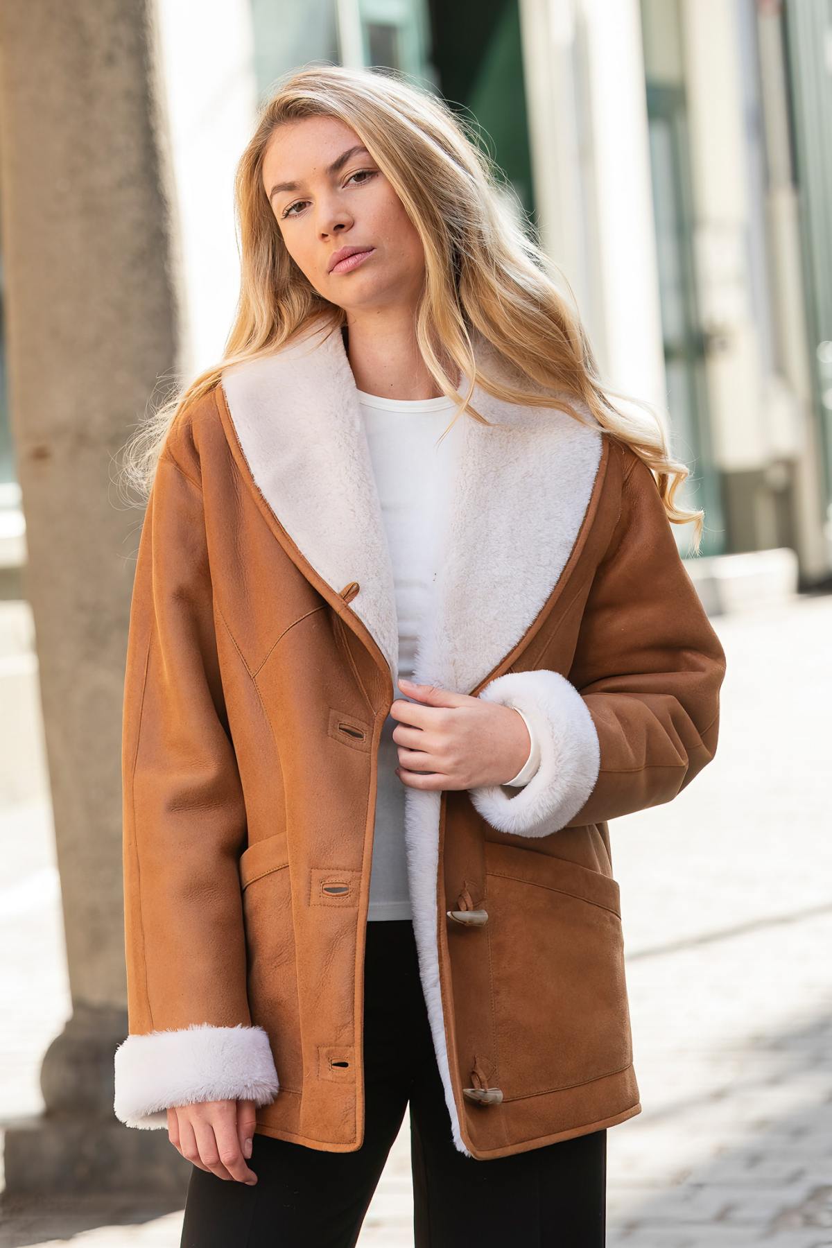 Damen Mantel Cityzen ROMY WHISKY — Ansicht 1