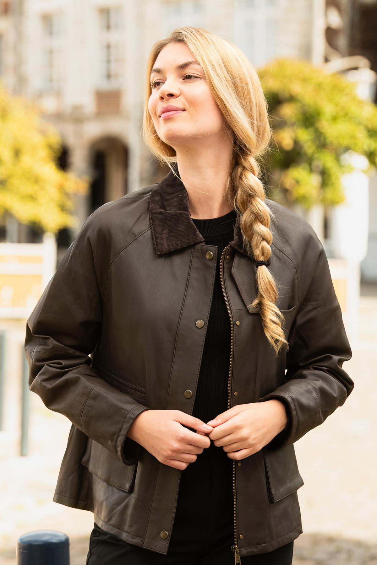 Blouson Femme Oakwood MISSOURI MARRON 502 — vue 2
