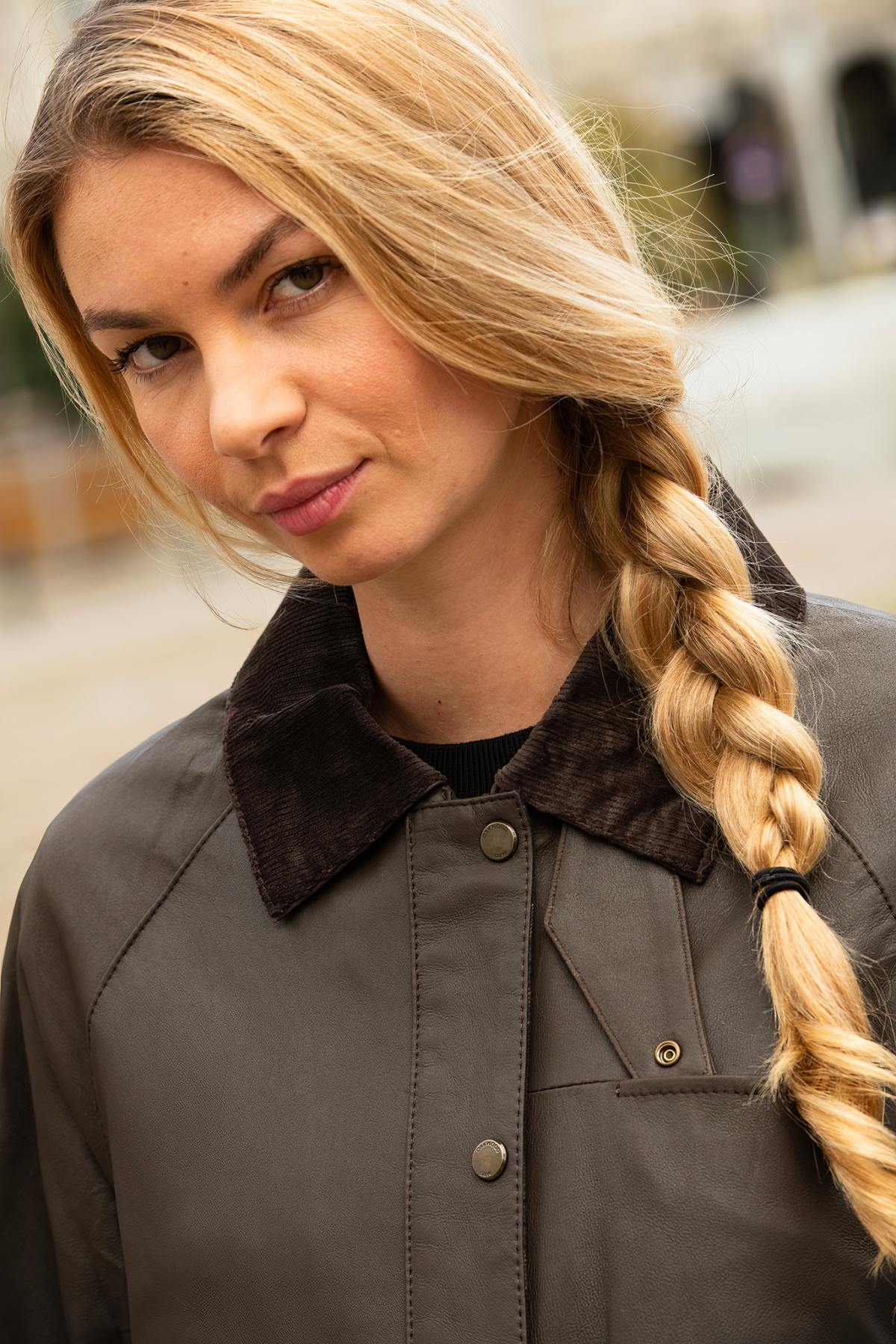Blouson Femme Oakwood MISSOURI MARRON 502 — vue 3
