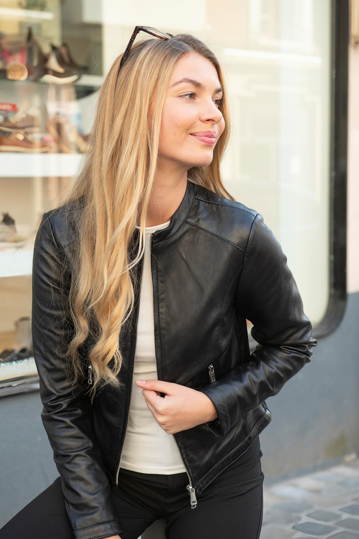 Blouson Femme Redskins GOLDY TOKYO BLACK — vue 5