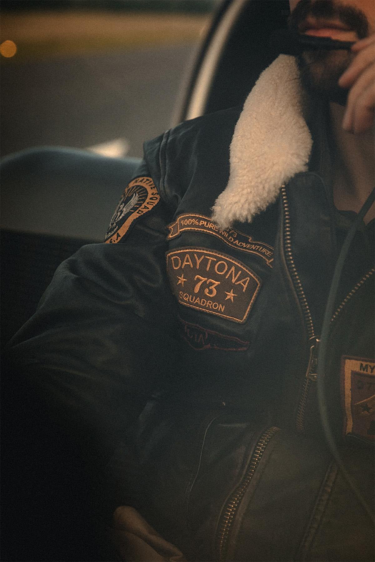 Herren Jacke Daytona MOCK LAMB ERMIS BLACK — Ansicht 14