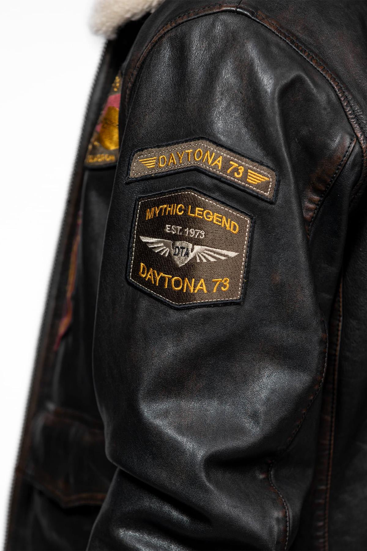 Herren Jacke Daytona MOCK LAMB ERMIS BLACK — Ansicht 8