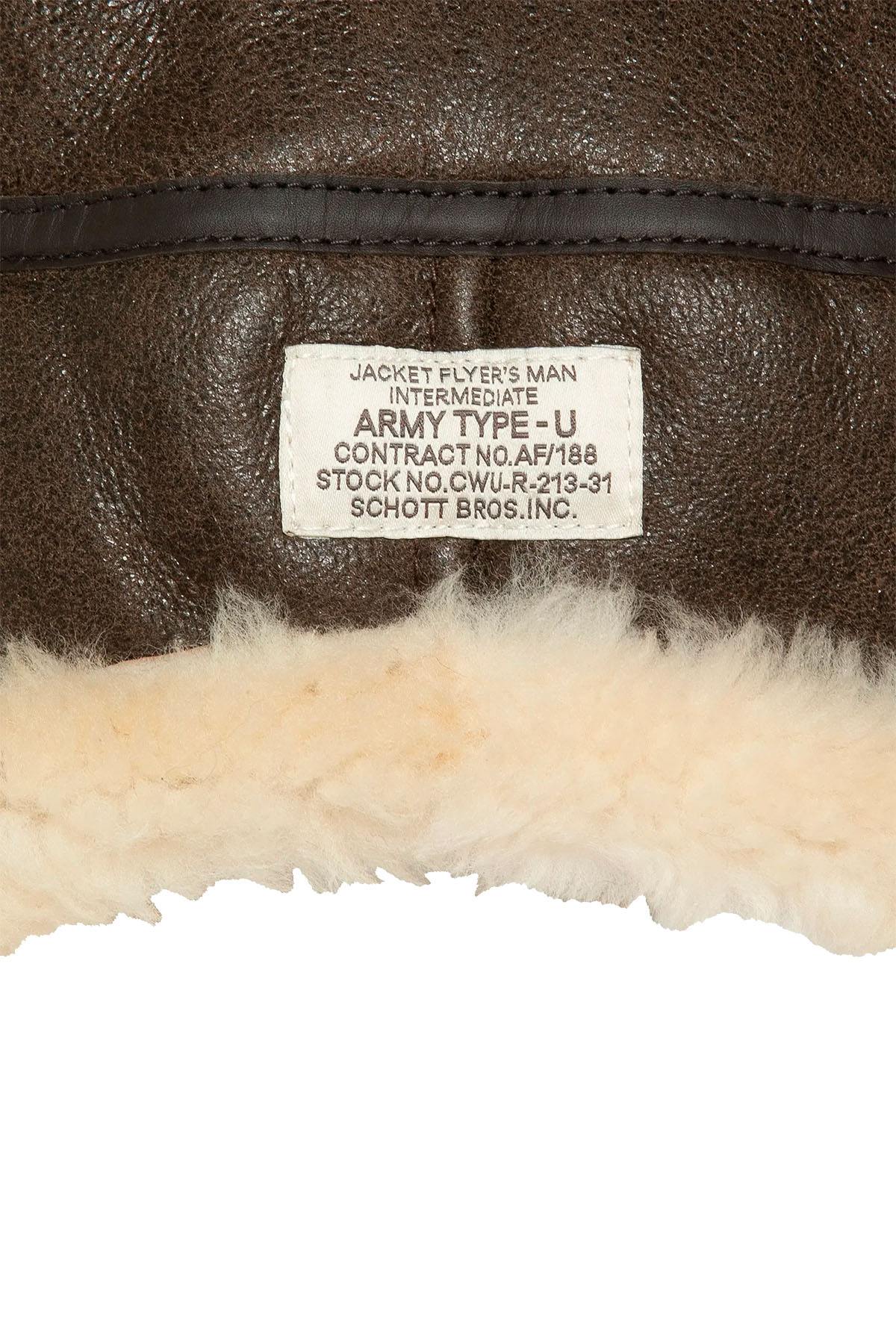 Herren Kosakenmützen Schott CHAPKA SHEEP BROWN — Ansicht 3