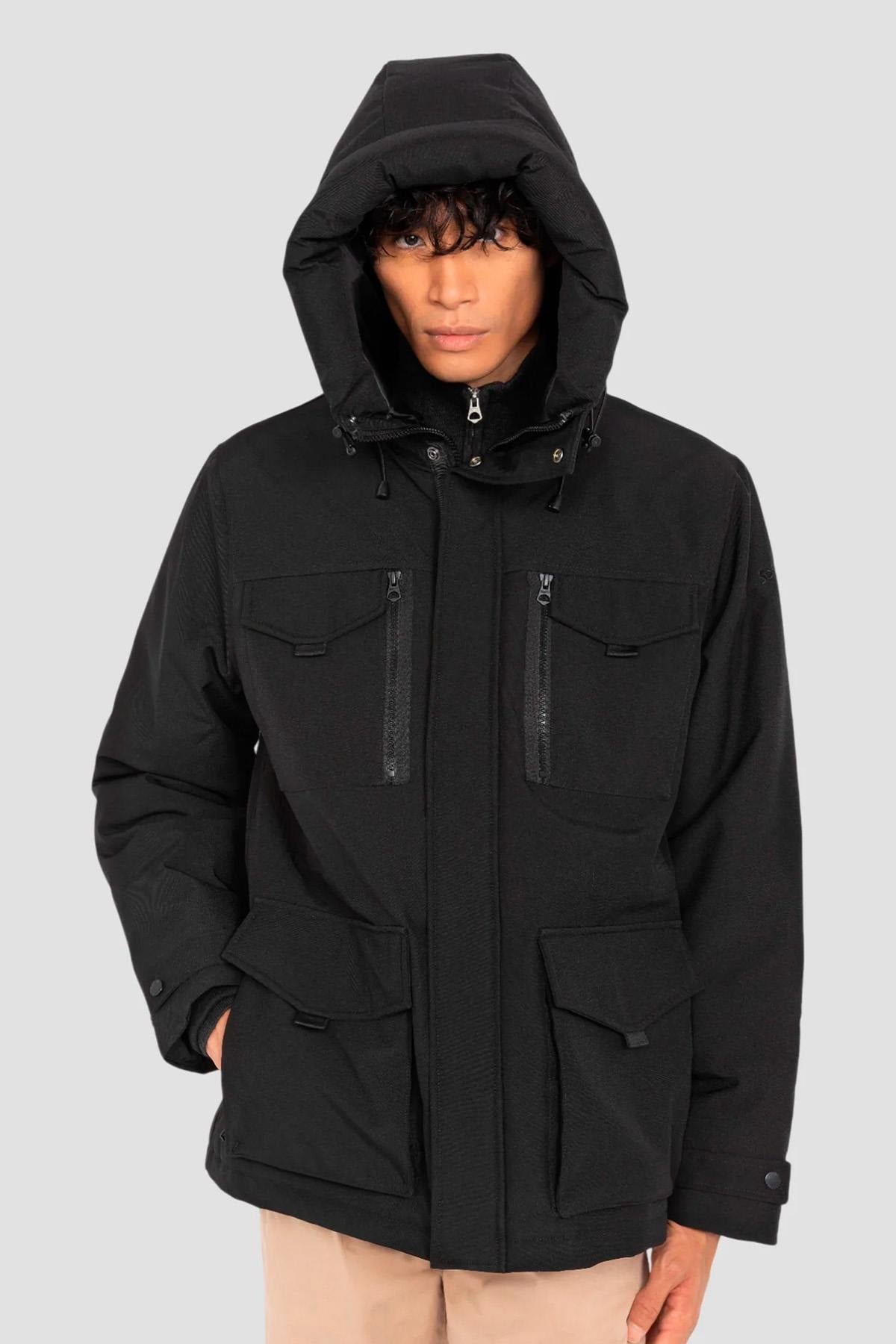 Herren Jacke Schott BROOMFIELD BLACK — Ansicht 2