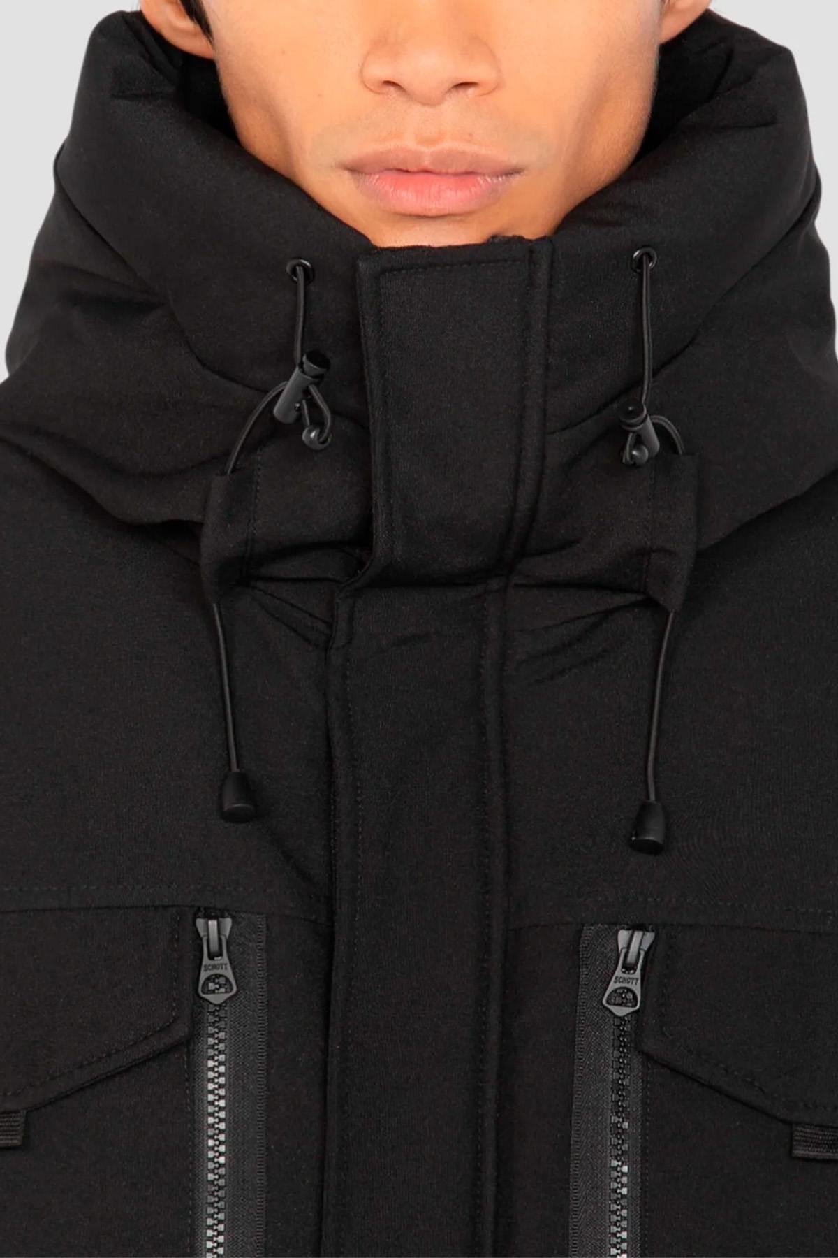 Herren Jacke Schott BROOMFIELD BLACK — Ansicht 4