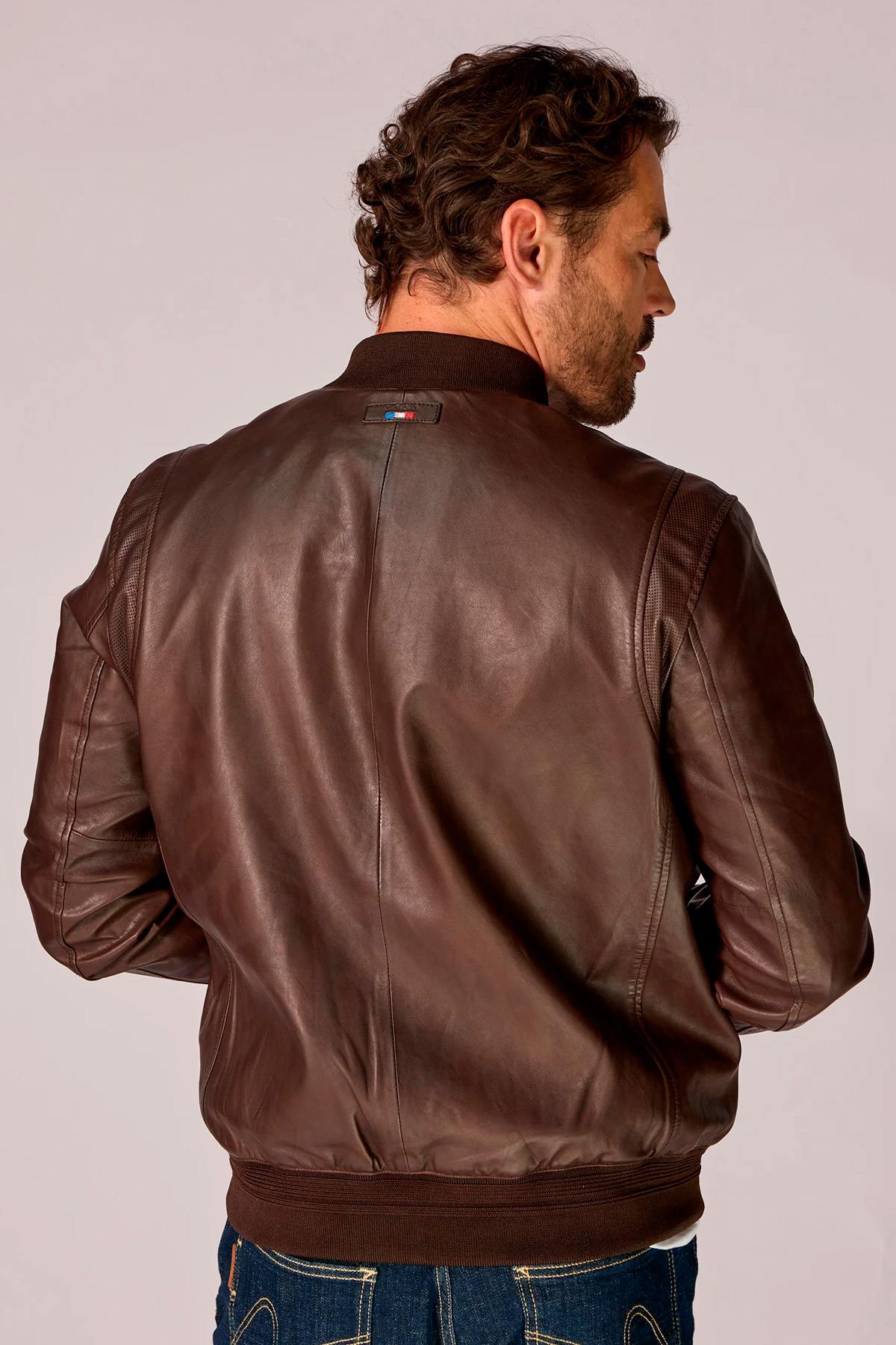 Herren Jacke Patrouille De France MISSION PREMIUM BROWN — Ansicht 5
