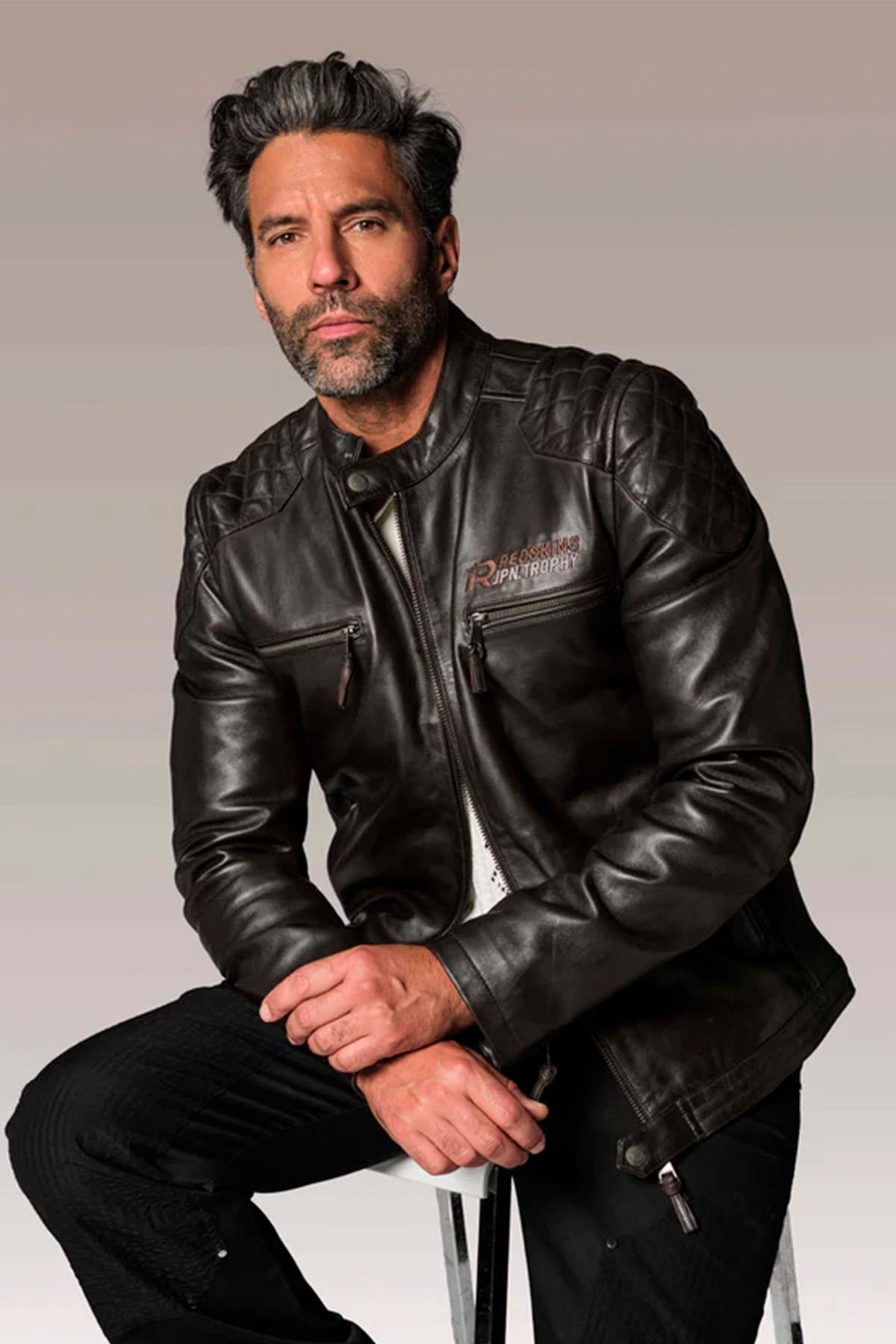 Chaqueta Hombre Redskins BULLIT LEGEND BROWN — vista 1