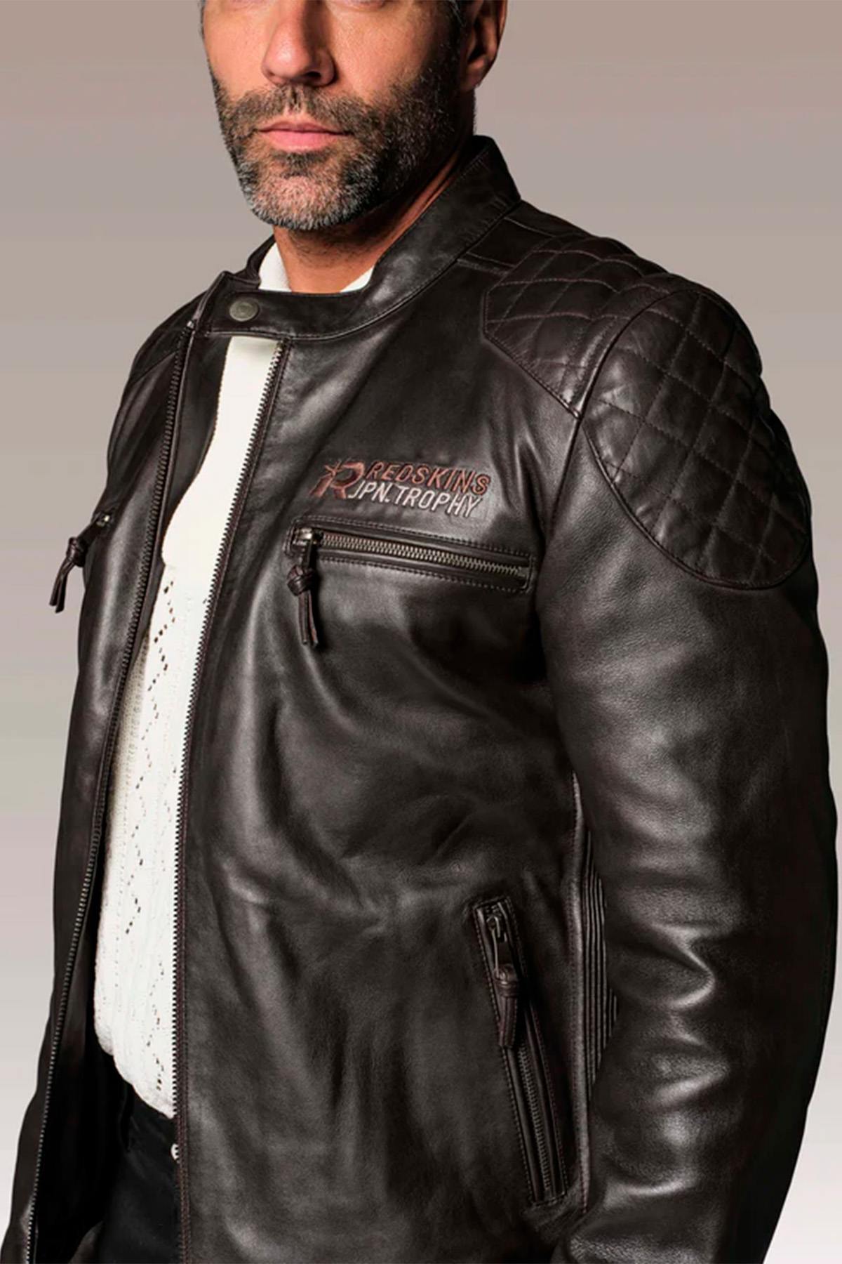 Chaqueta Hombre Redskins BULLIT LEGEND BROWN — vista 2