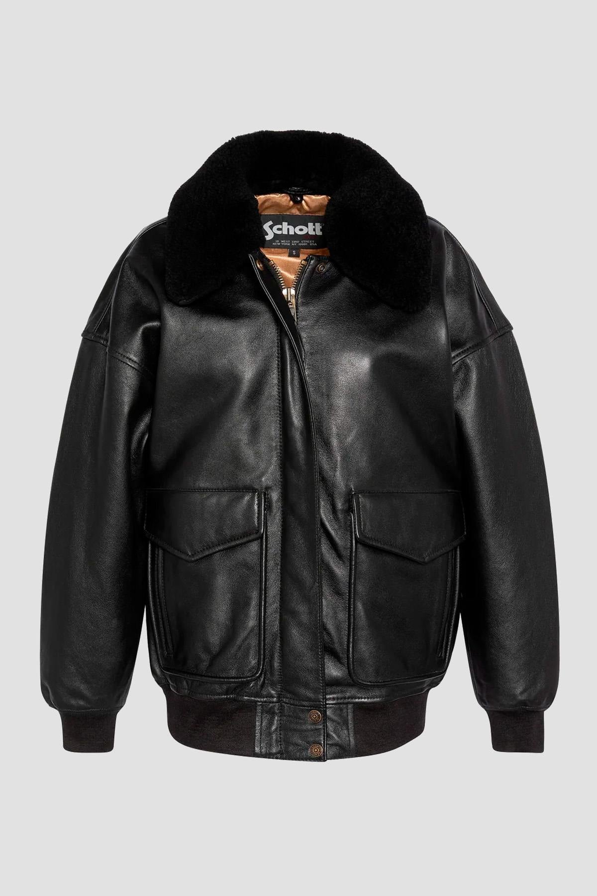 Chaqueta Mujeres Schott LCWDAISY2 BLACK — vista 8