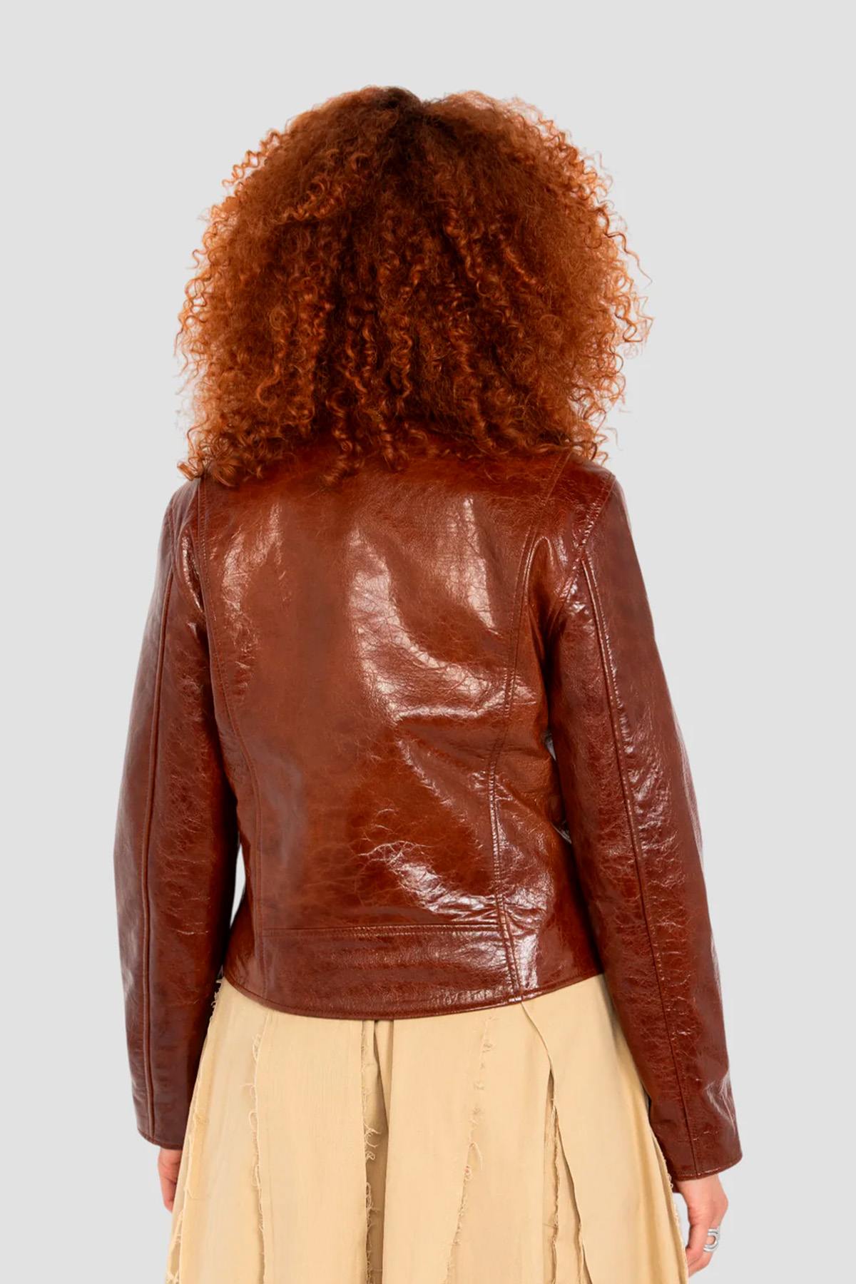 Chaqueta Mujeres Schott LCWAXELLE BROWN — vista 4
