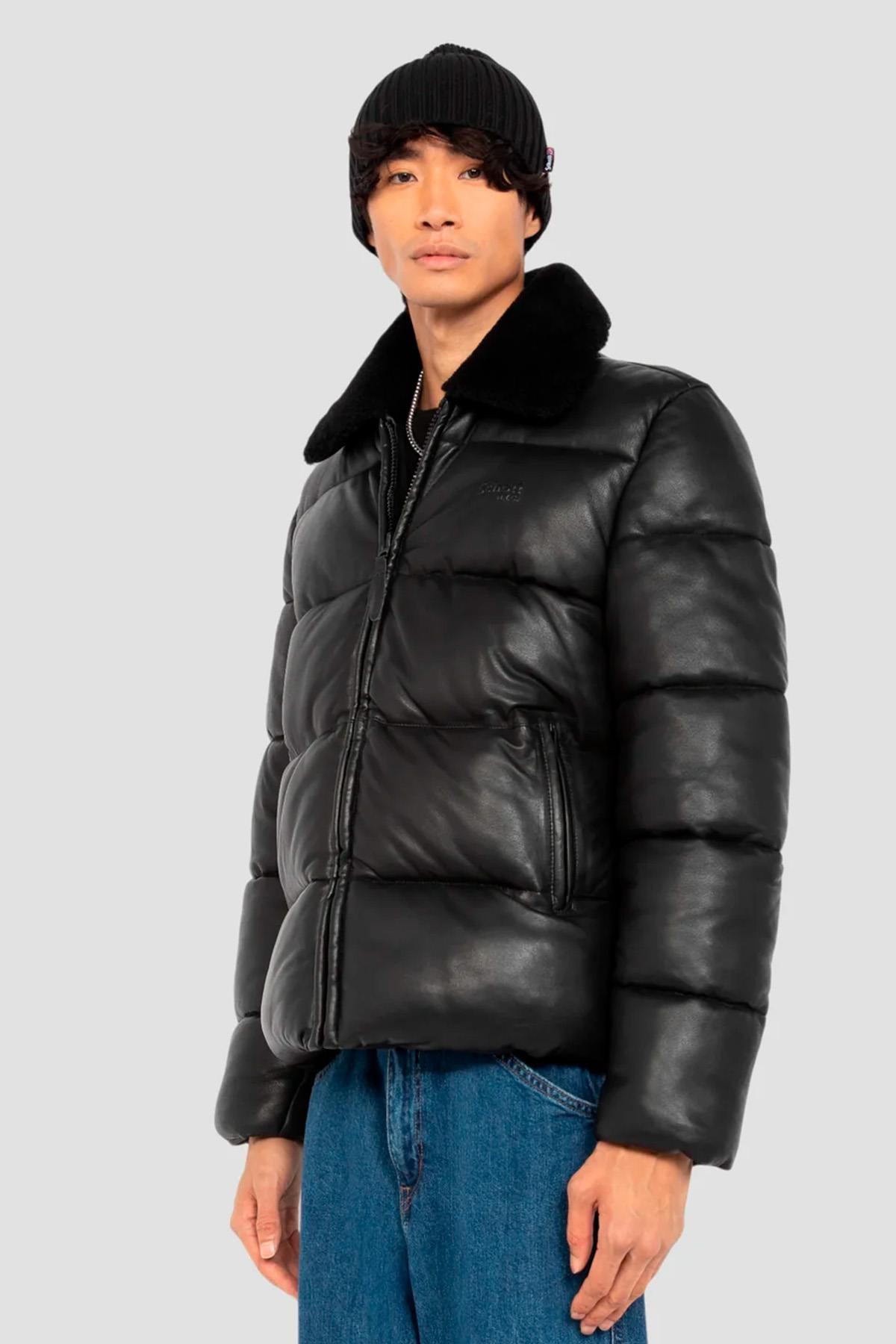Giacche Uomo Schott LCOKLAHOMA25 BLACK — vista 3