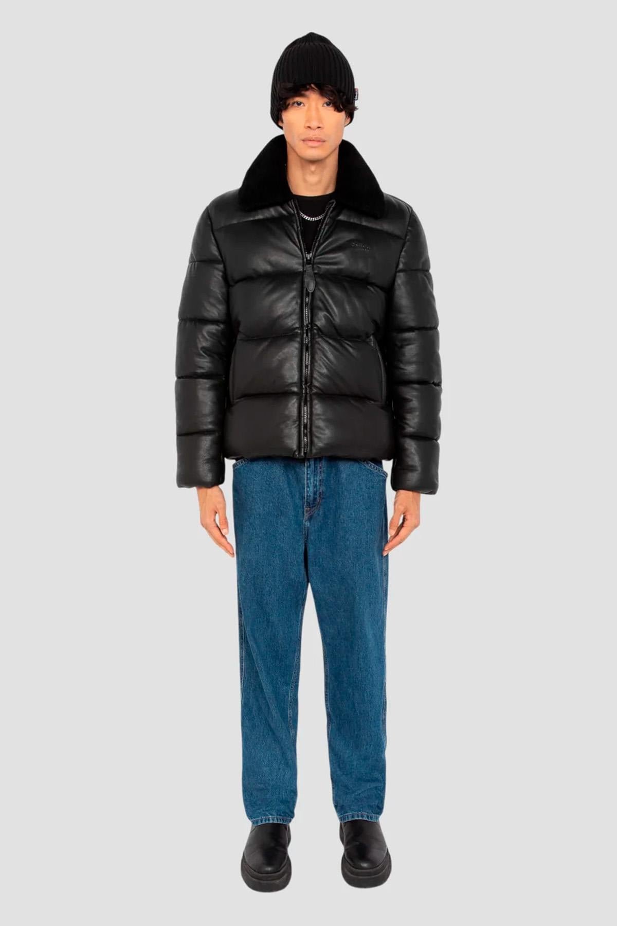 Giacche Uomo Schott LCOKLAHOMA25 BLACK — vista 7