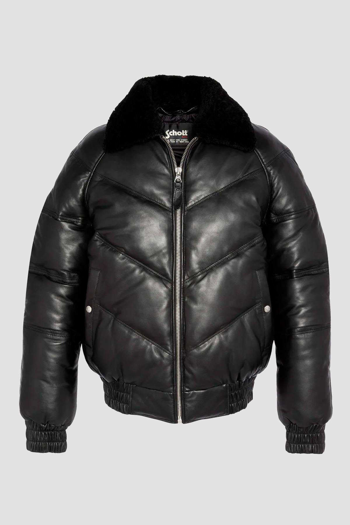 Chaqueta Hombre Schott LCDOWNW25 BLACK — vista 1